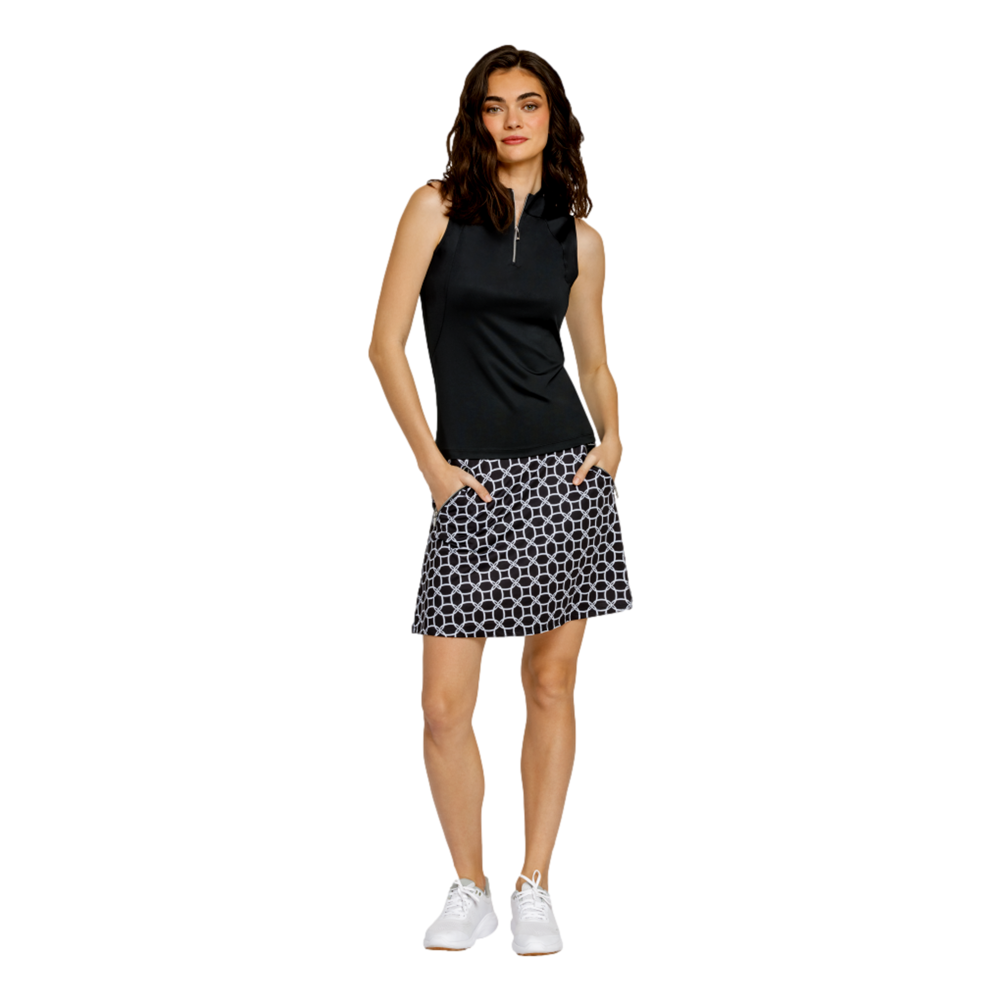 Gem Sleeveless Quarter Zip Top