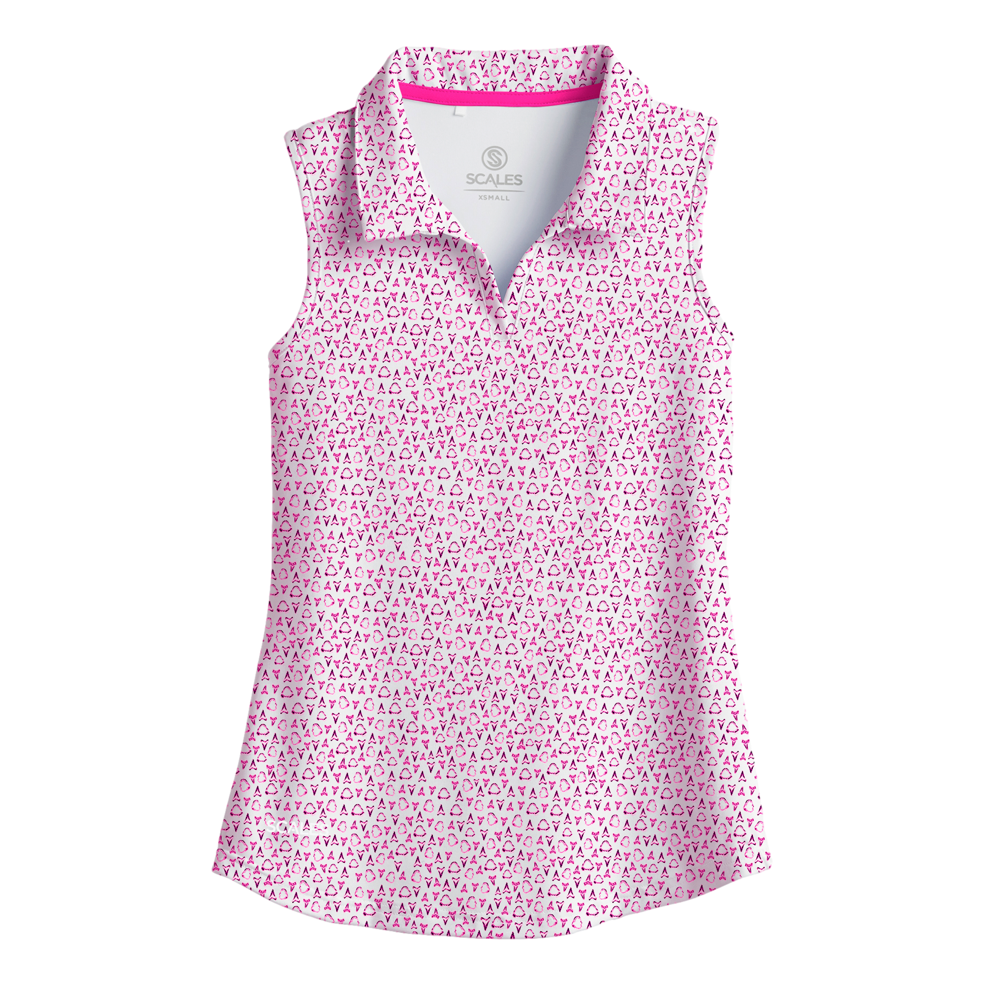 Jaws Women's Sleeveless Golf Polo Shirt