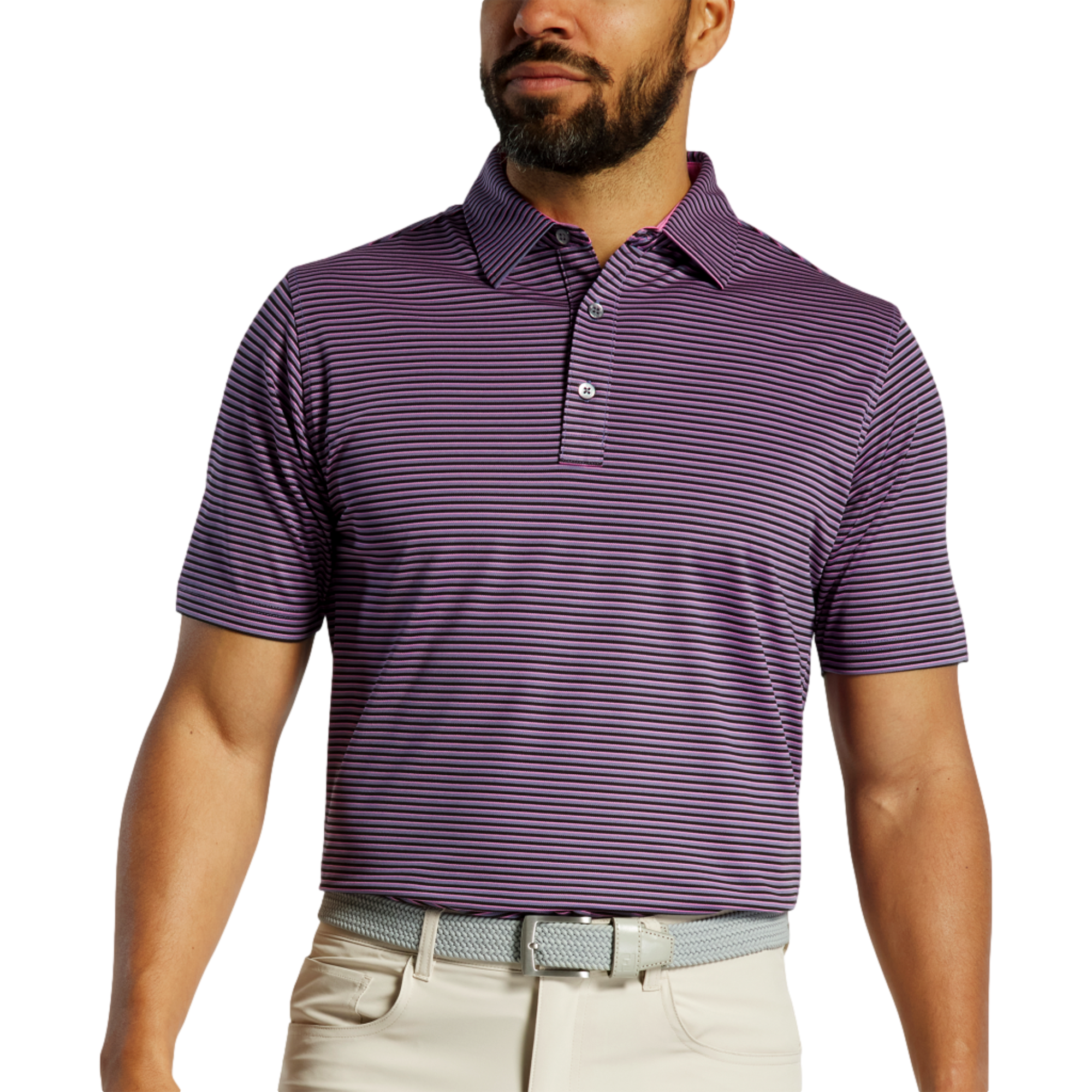 Regent Stripe Short Sleeve Polo Shirt