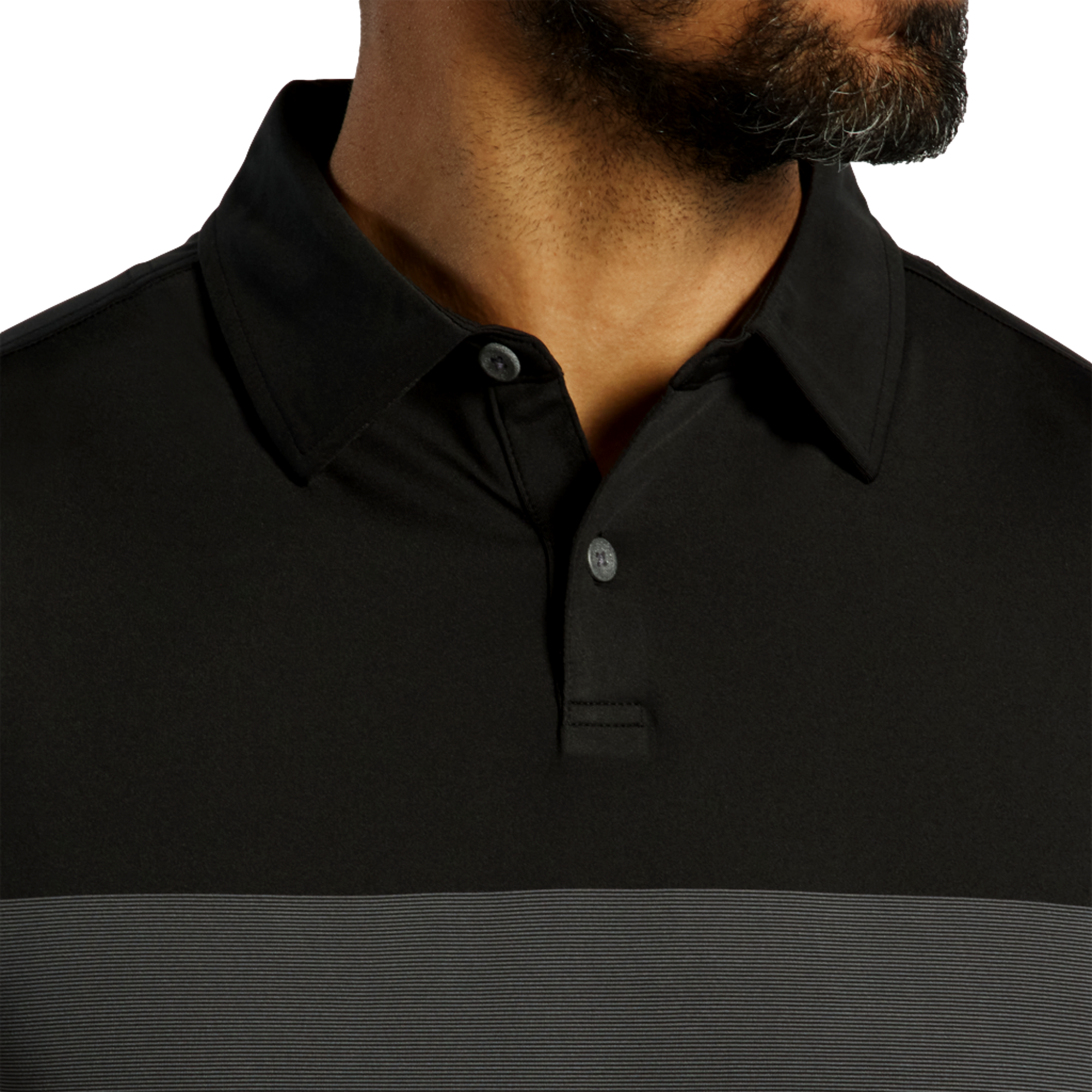 Tonal Block Lisle Men's Short Sleeve Golf Polo Shirt
