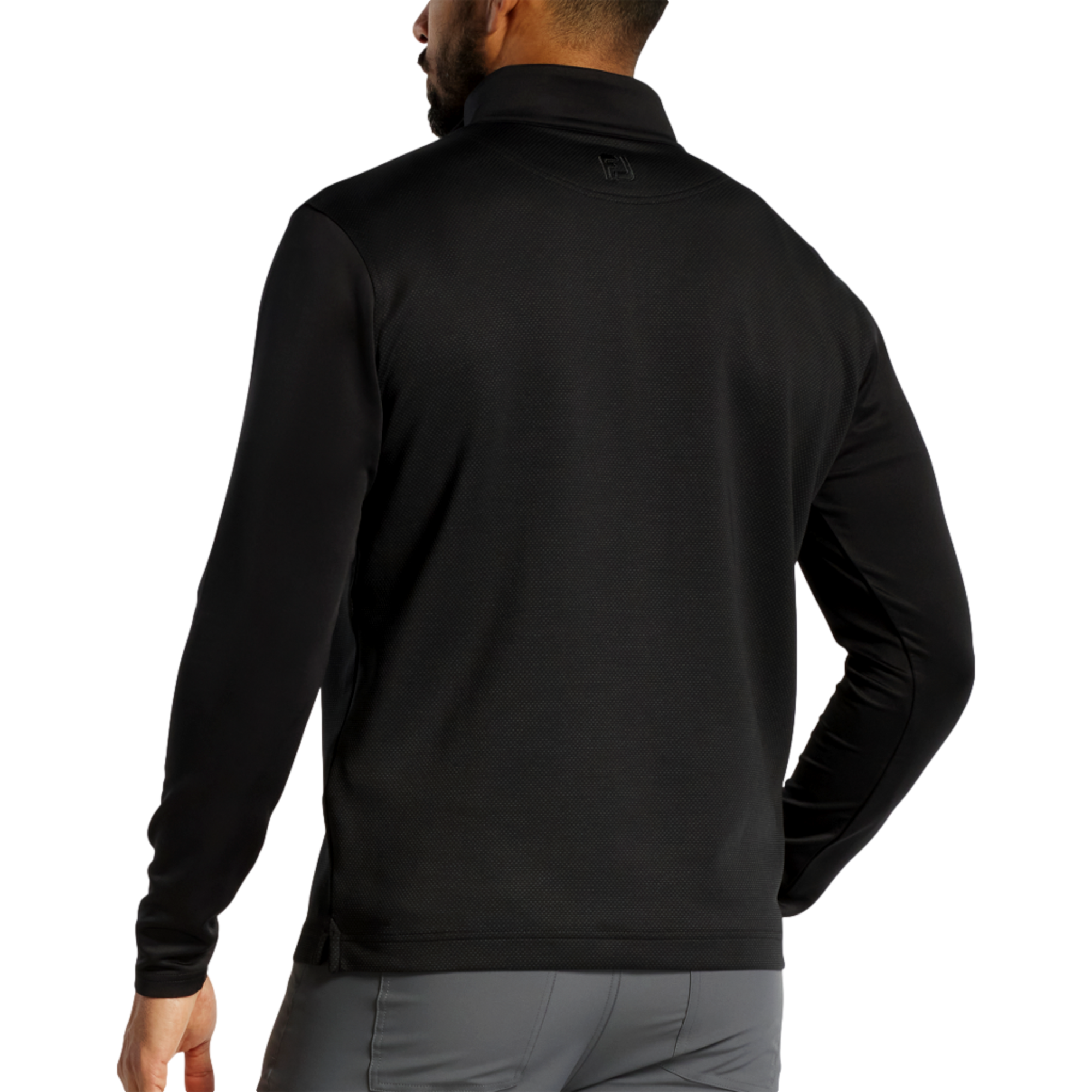 Tonal Block Midlayer Quarter Zip Pull Over