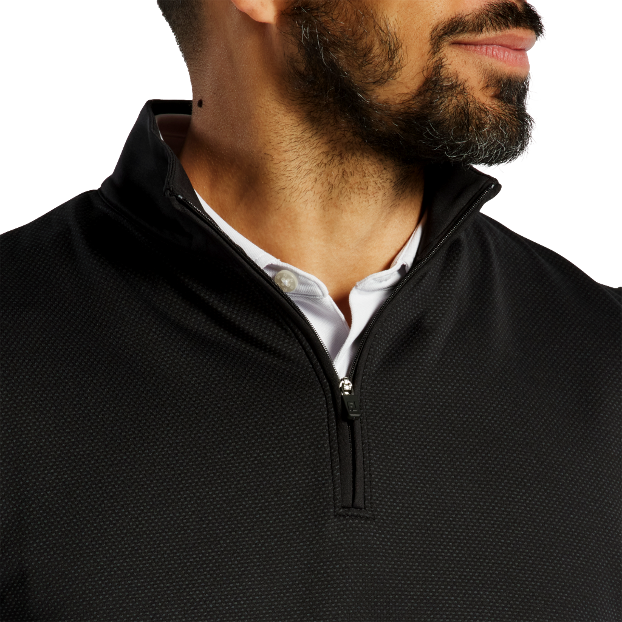 Tonal Block Quarter Zip Pull Over Men's Golf Vest
