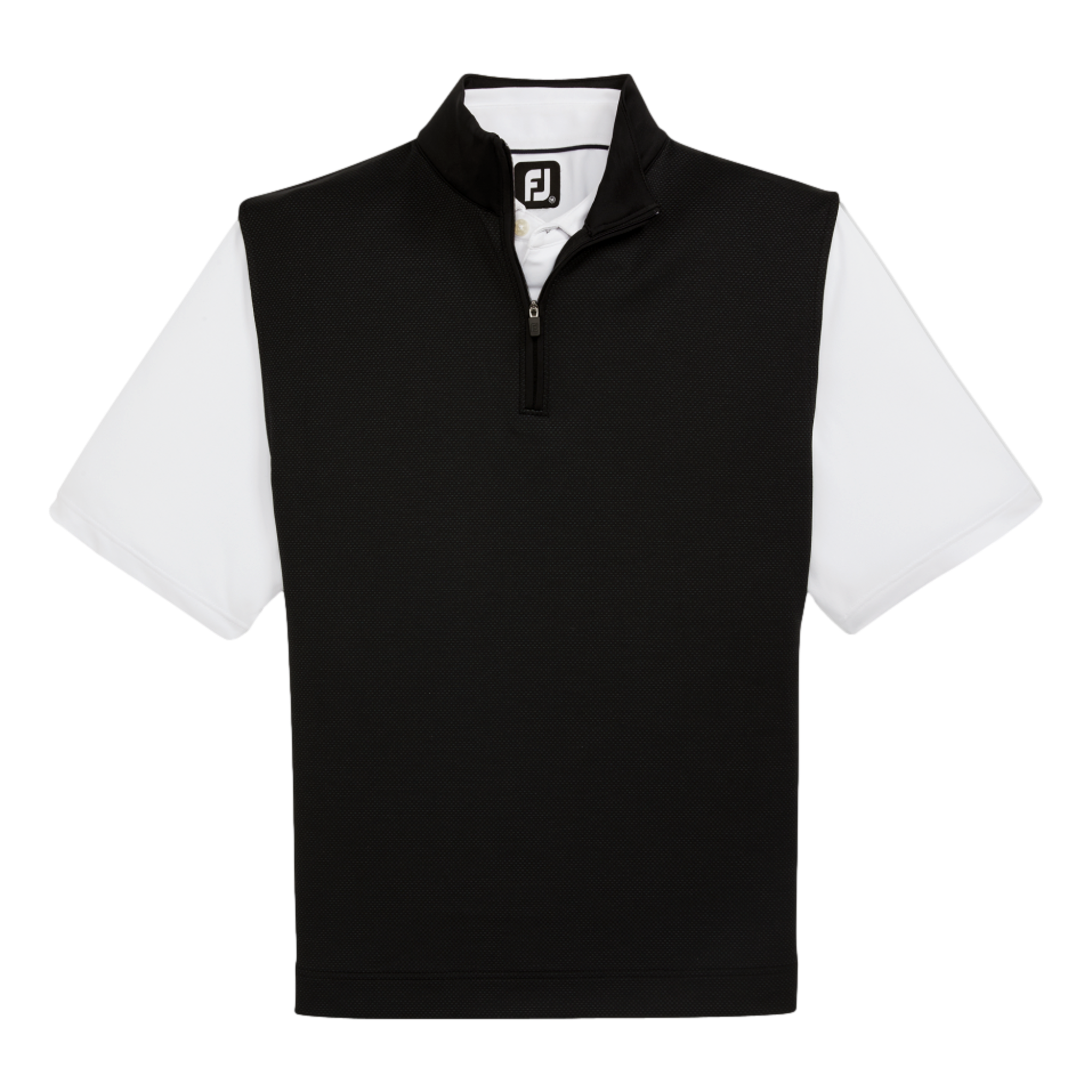 Tonal Block Quarter Zip Pull Over Men's Golf Vest