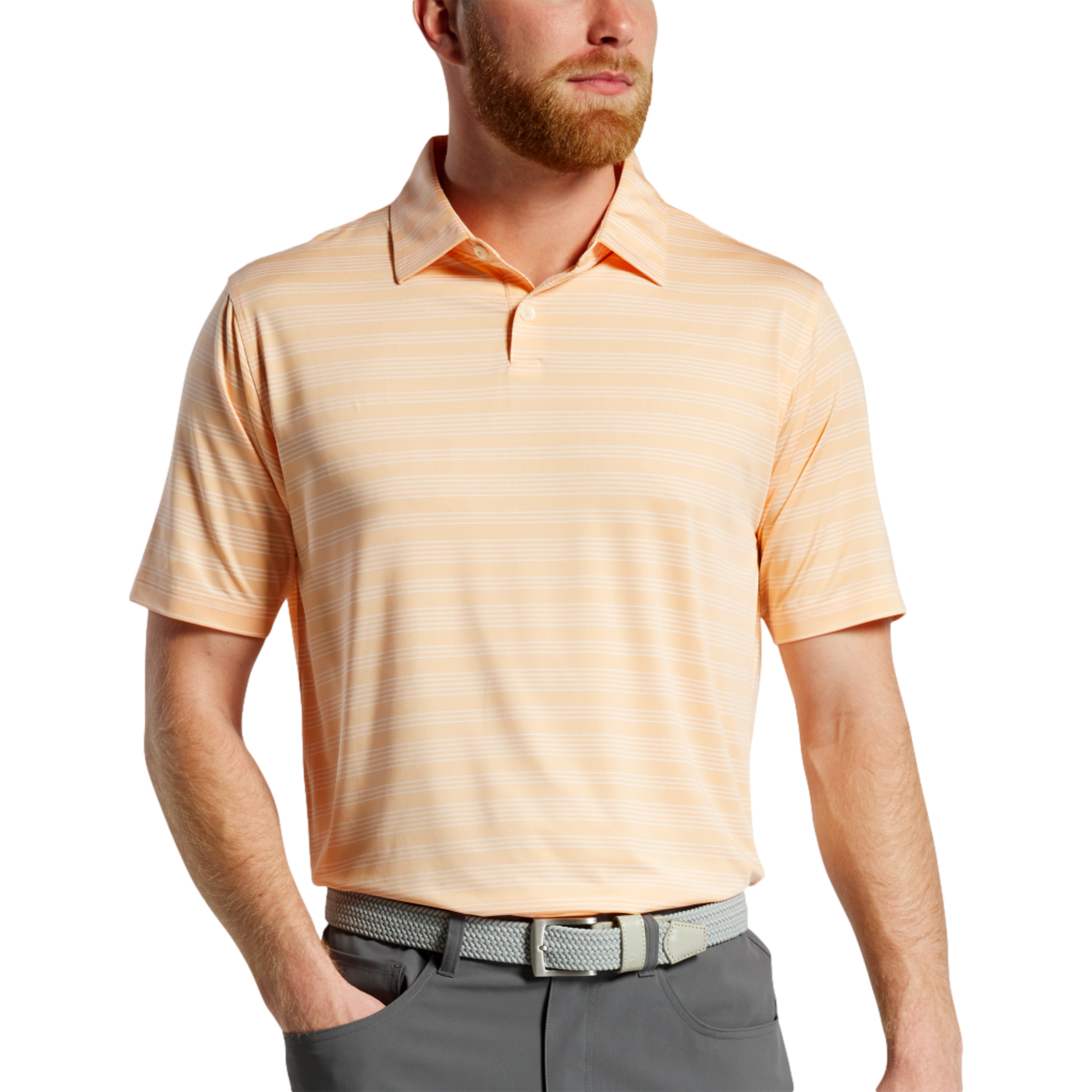 Herald Stripe Lisle Polo Shirt