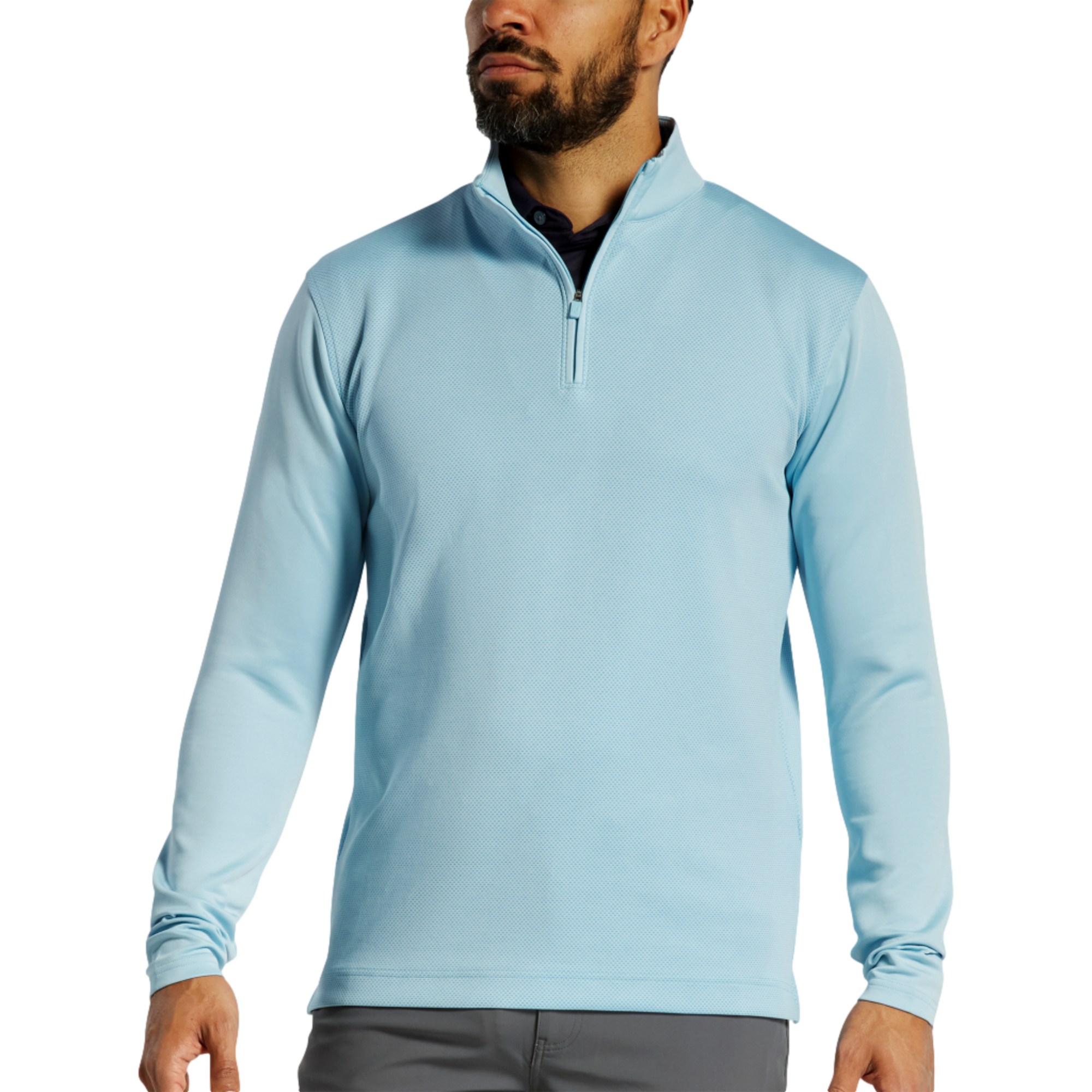 Tonal Block Midlayer Quarter Zip