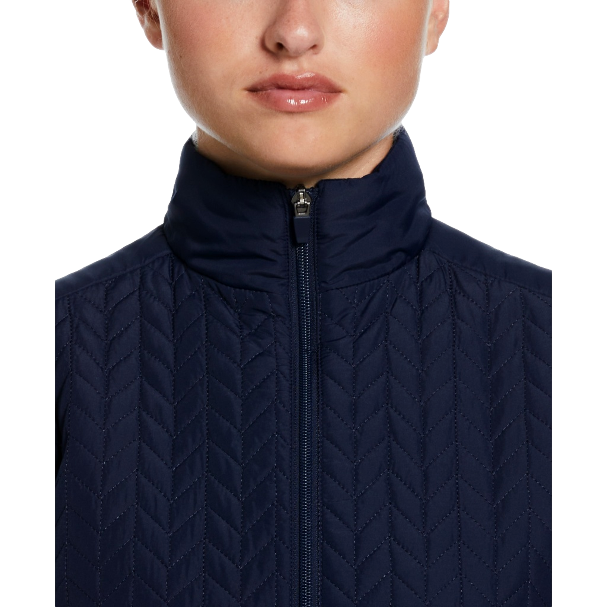 Sleeveless Full Zip Puffer Women's Golf Vest