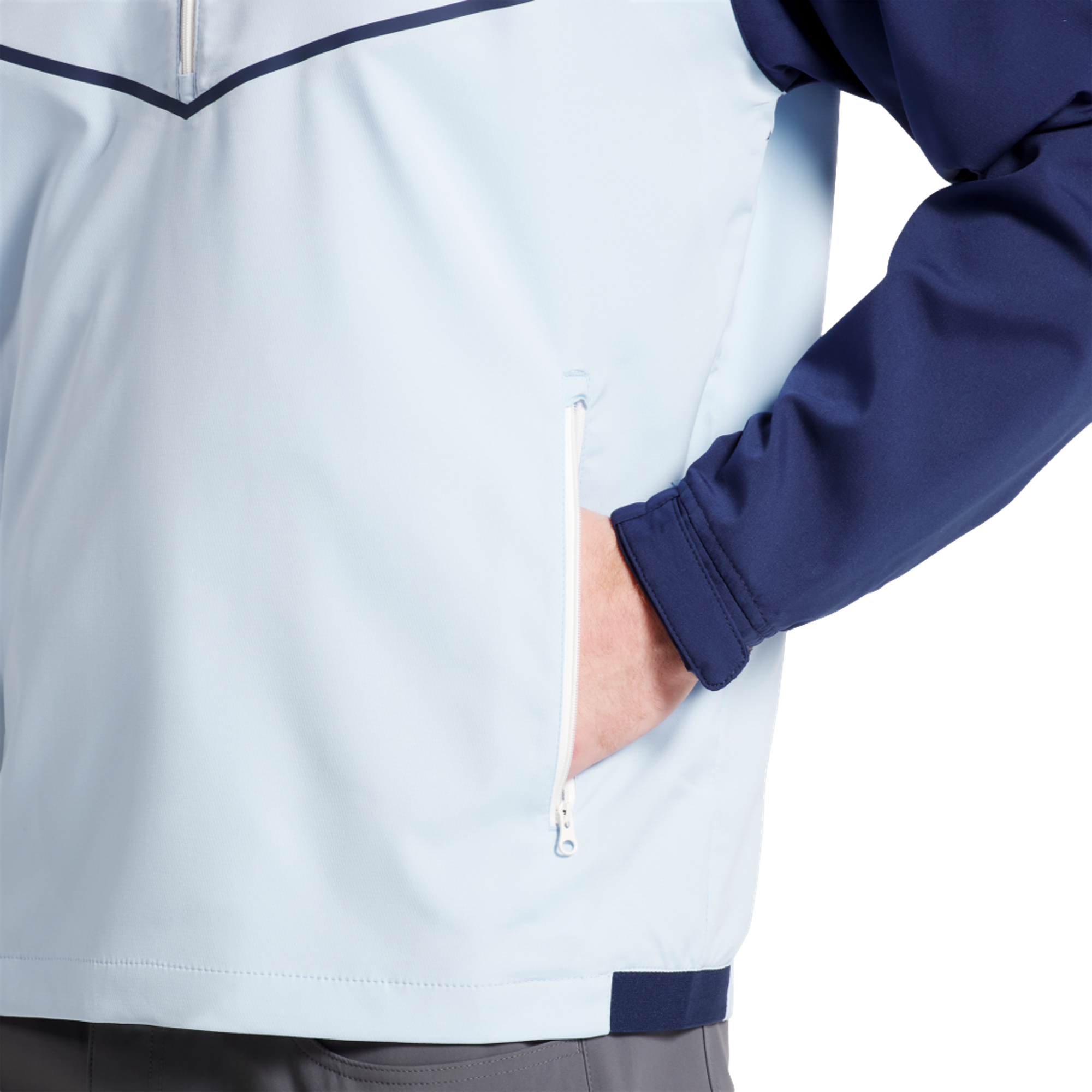 Zephyr Long Sleeve Men's Golf Quarter Zip Windshirt