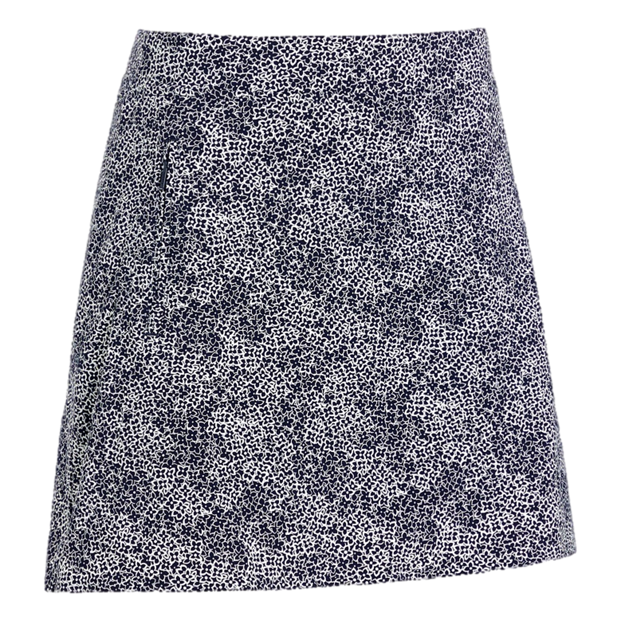 Hydrangea Silky Tech Nylon A-Line 15.5" Skort