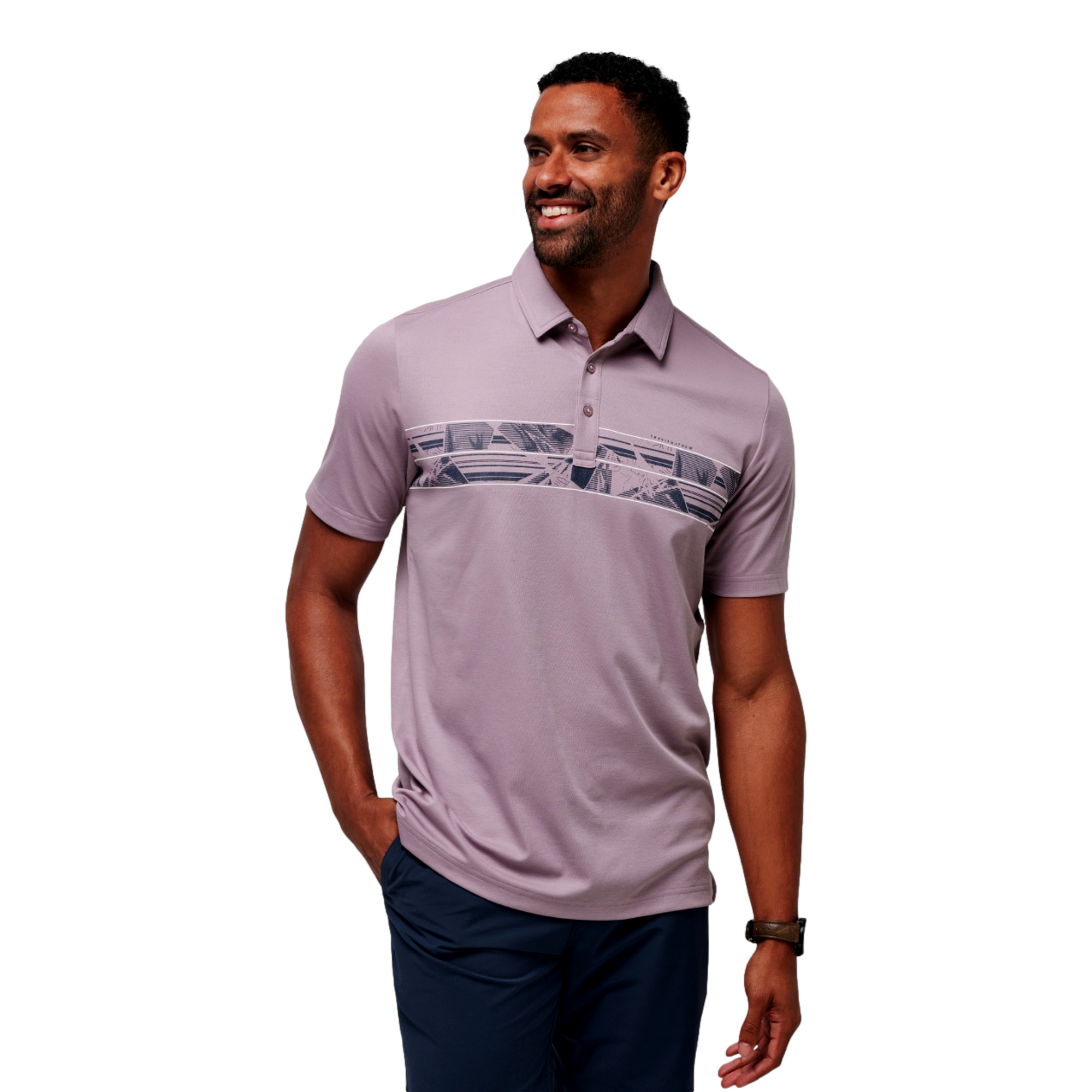 Papaya Grove Short Sleeve Polo Shirt