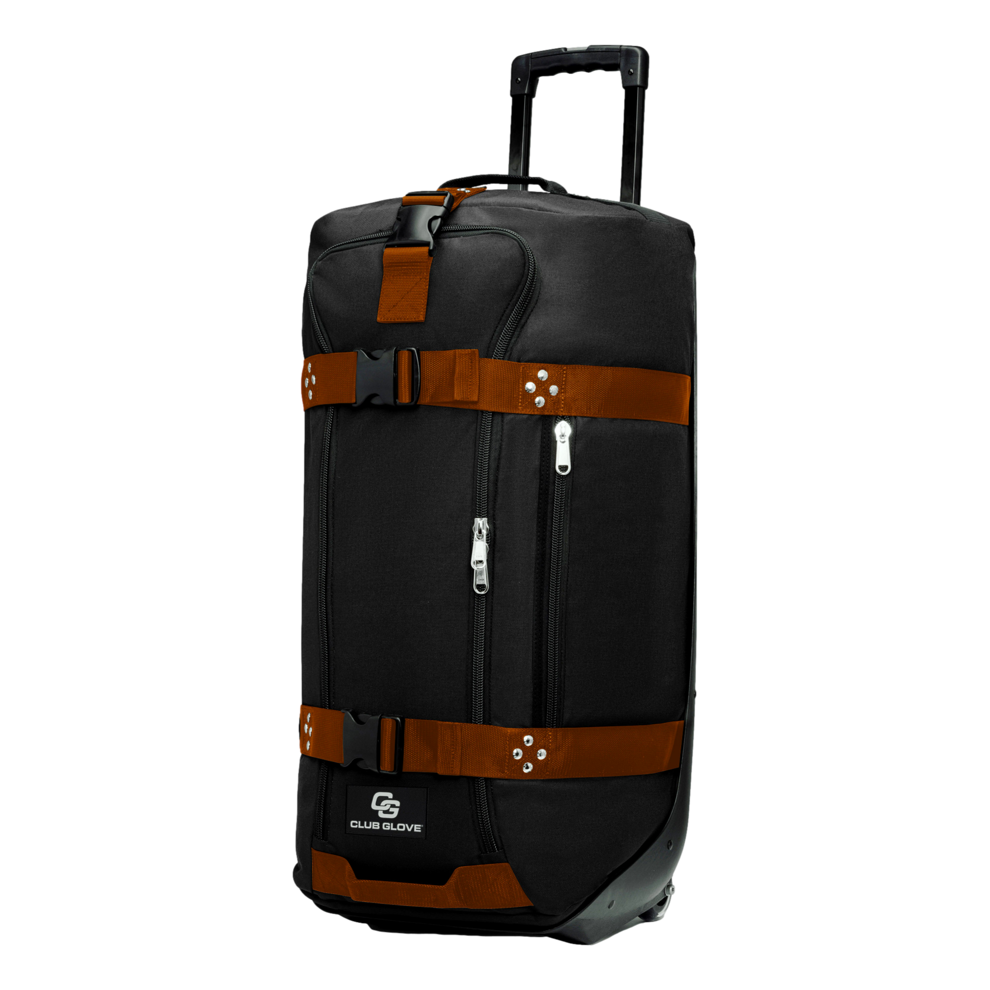 Rolling Duffle, Black/Copper - Club Glove Golf Luggage