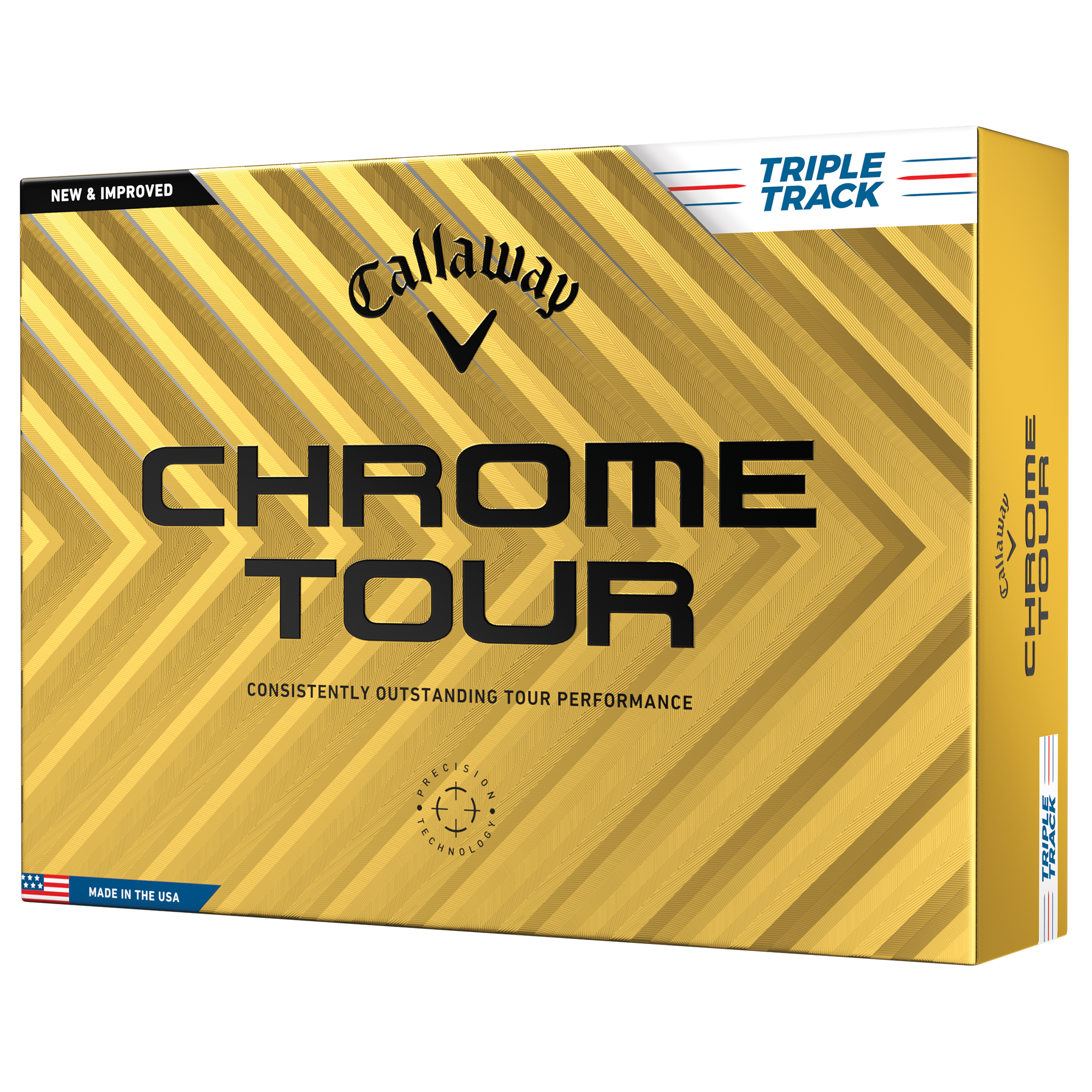 Chrome Tour Triple Track 2024 Personalized Golf Balls