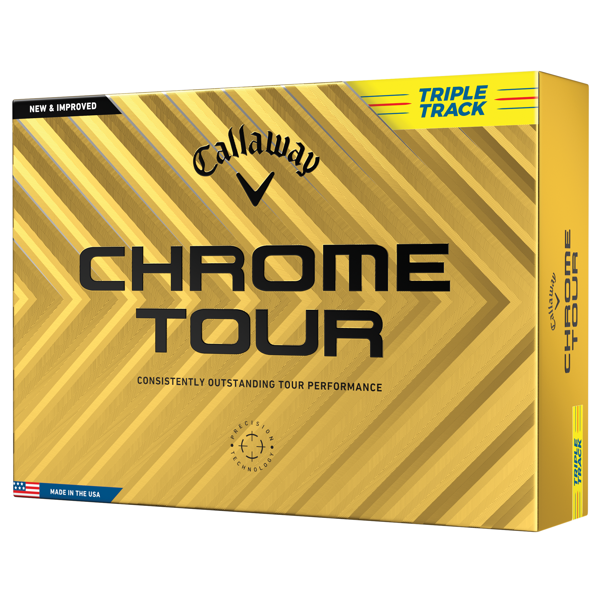 Chrome Tour Triple Track 2024 Personalized Golf Balls
