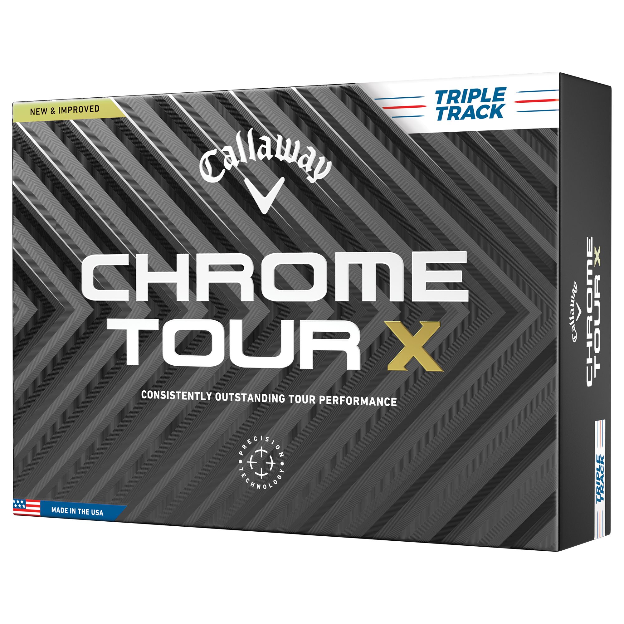 Chrome Tour X Triple Track 2024 Personalized Golf Balls