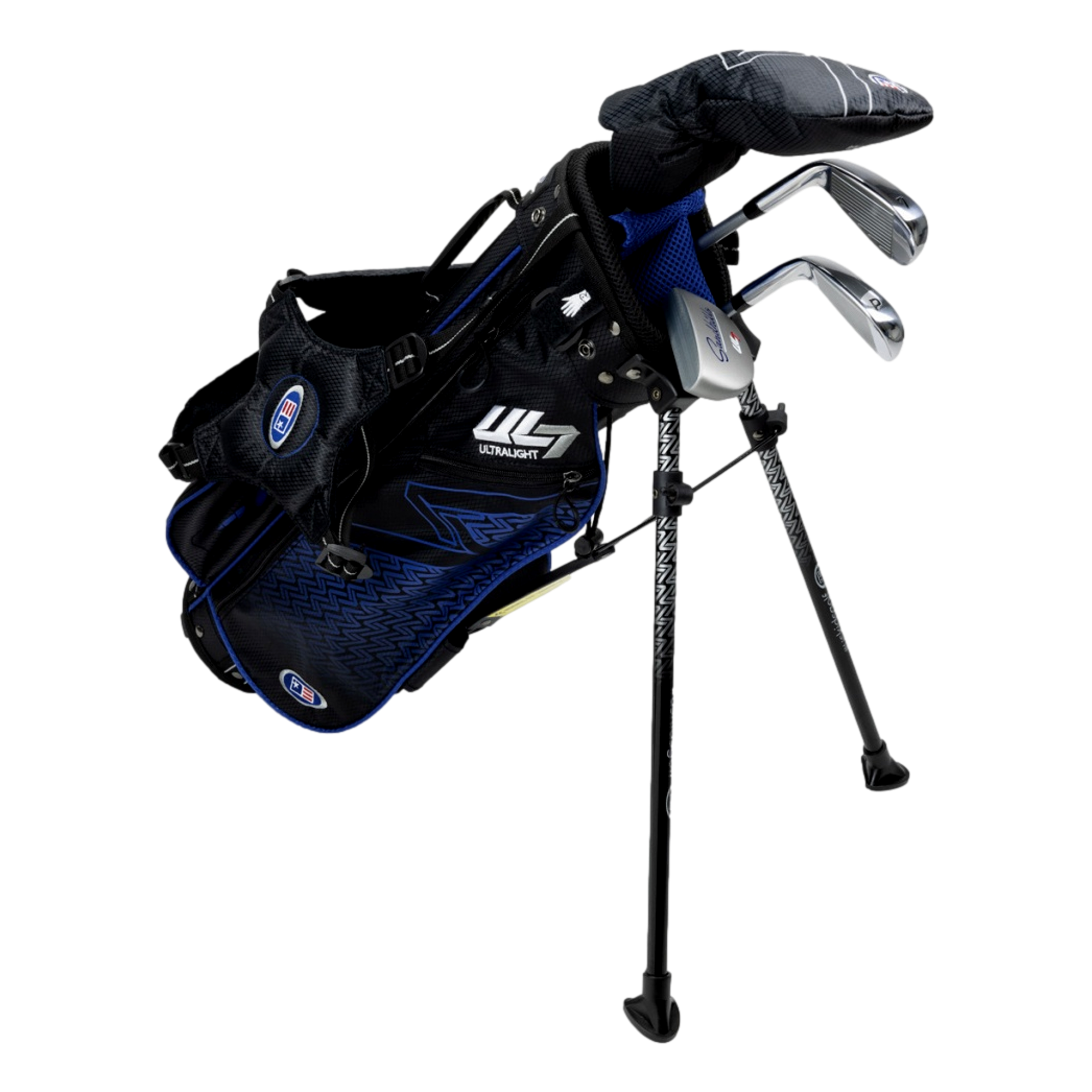 UL7 45″ 4-Club Complete Set w/ Stand Bag, Blue – U.S. Kids Golf