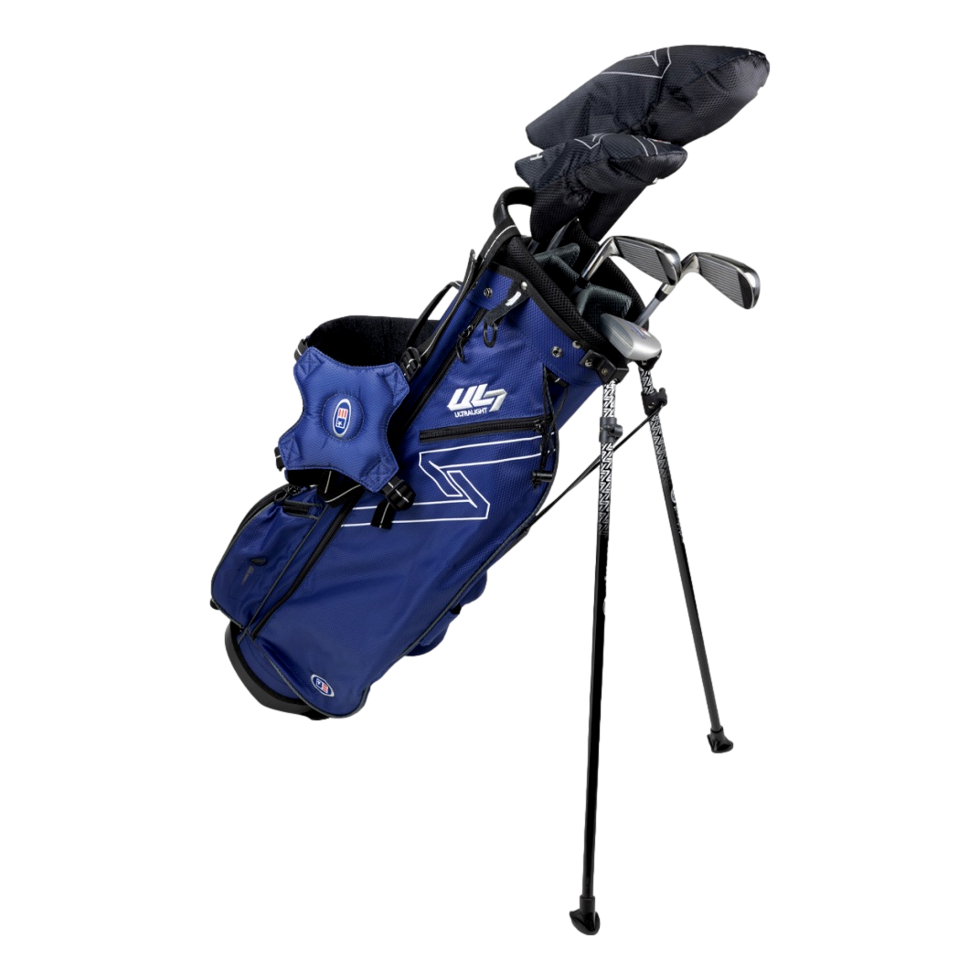 UL7 63" 5-Club Complete Set w/ Stand Bag, Gold - U.S. Kids Golf