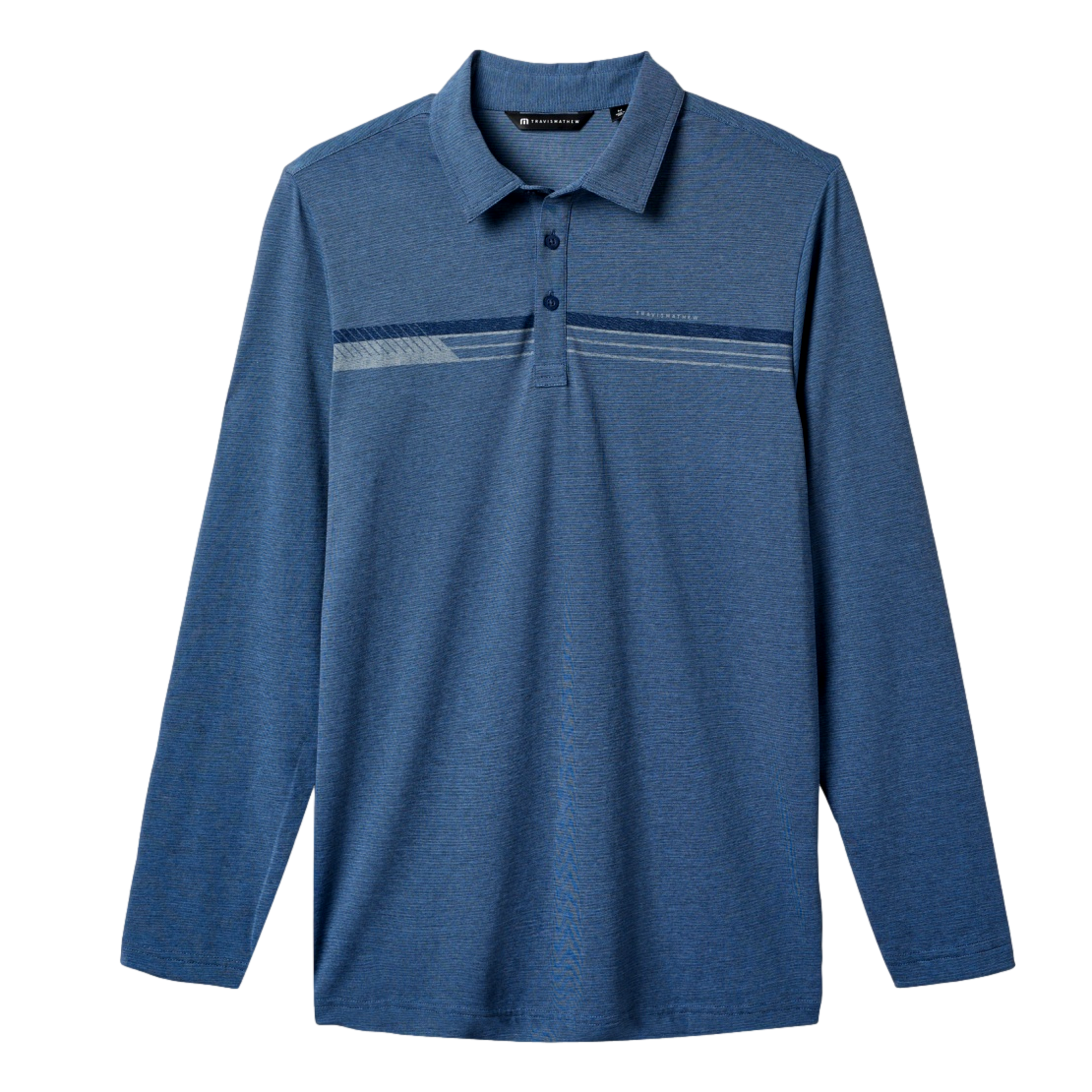 Course Mapper Men's Long Sleeve Golf Polo Shirt
