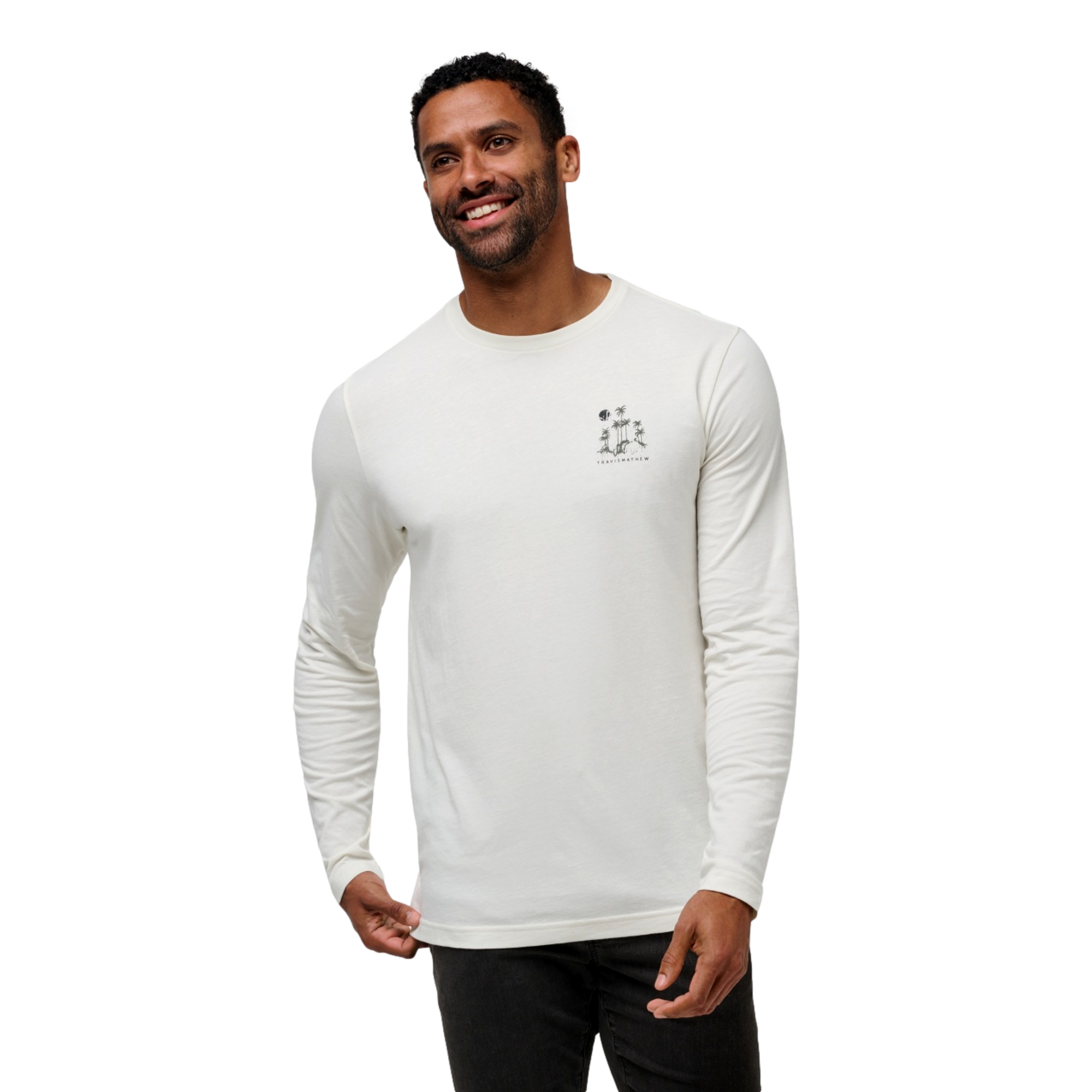 Rolling Waves Long Sleeve Men's Golf T-Shirt