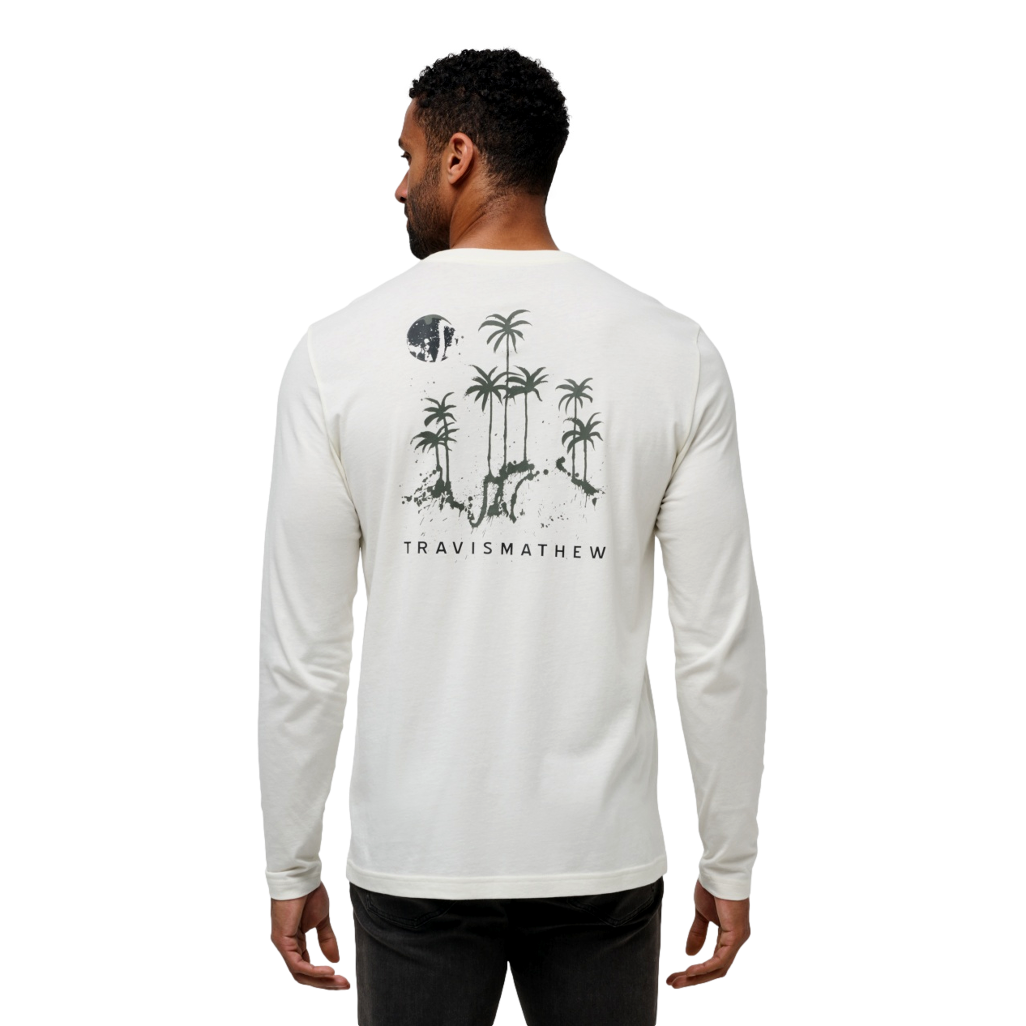 Rolling Waves Long Sleeve Men's Golf T-Shirt