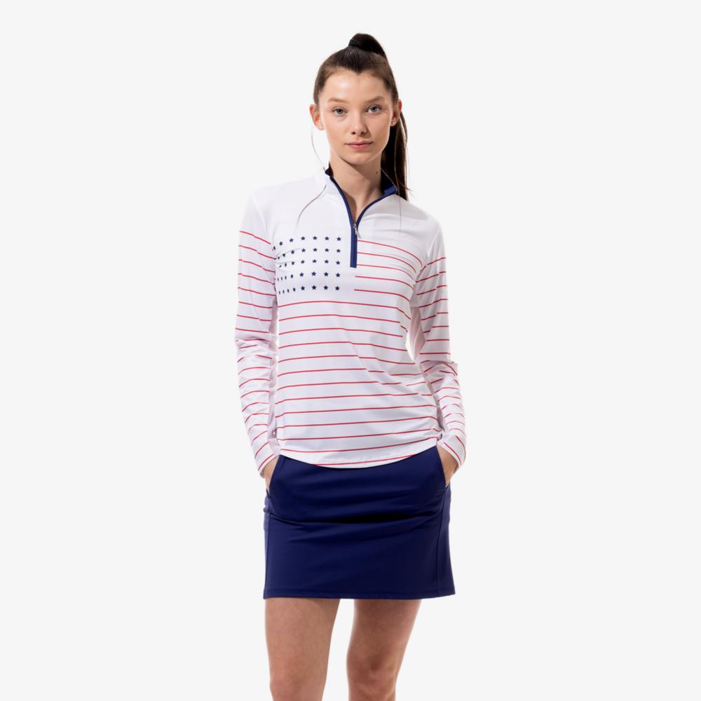 Solcool Old Glory Quarter Zip Pull Over