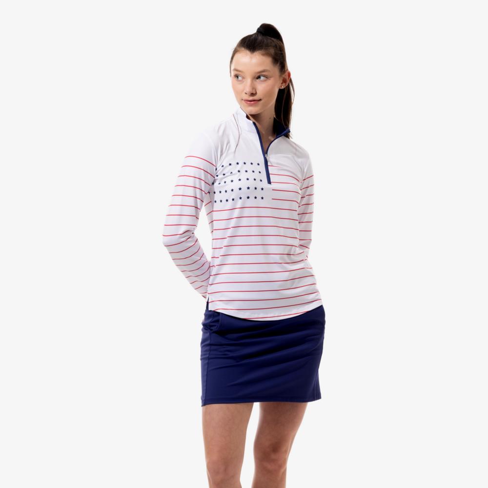 Solcool Old Glory Quarter Zip Pull Over