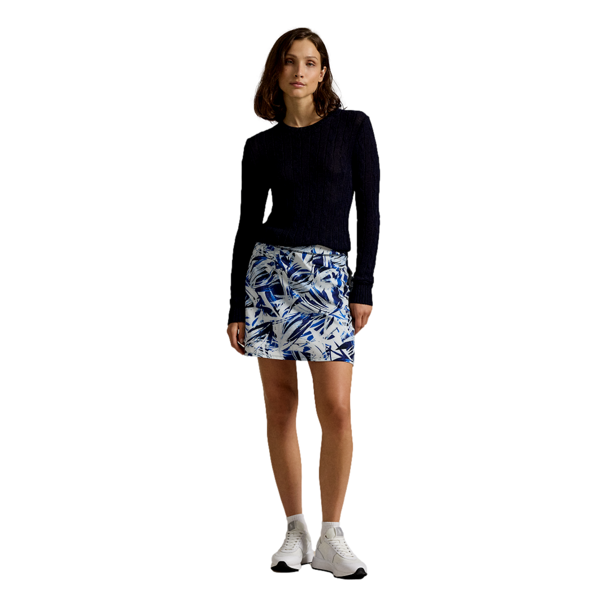 Print Pleated Four-Way-Stretch Women's 17" Golf Skort