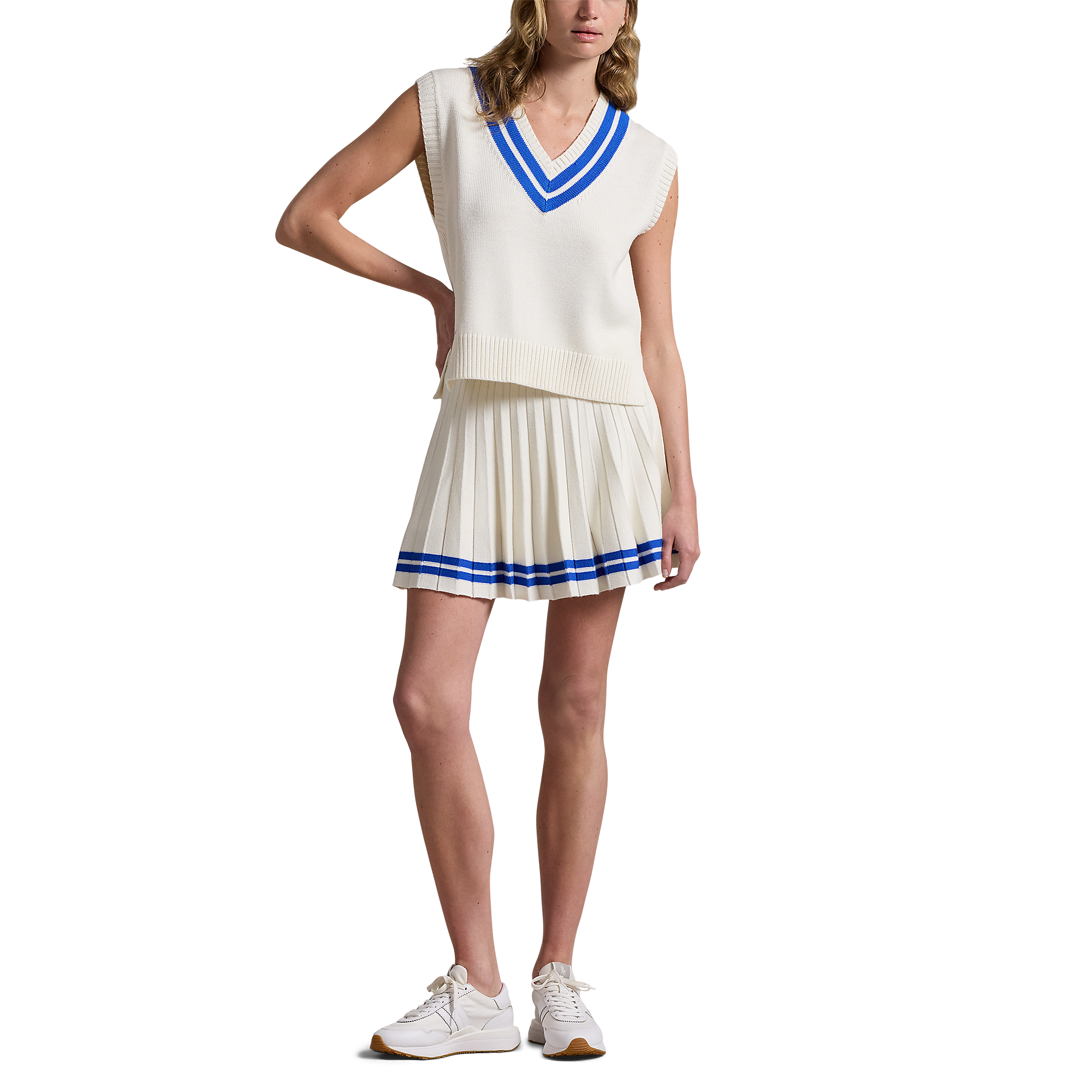 Cotton V-Neck Sweater Women's Golf Vest