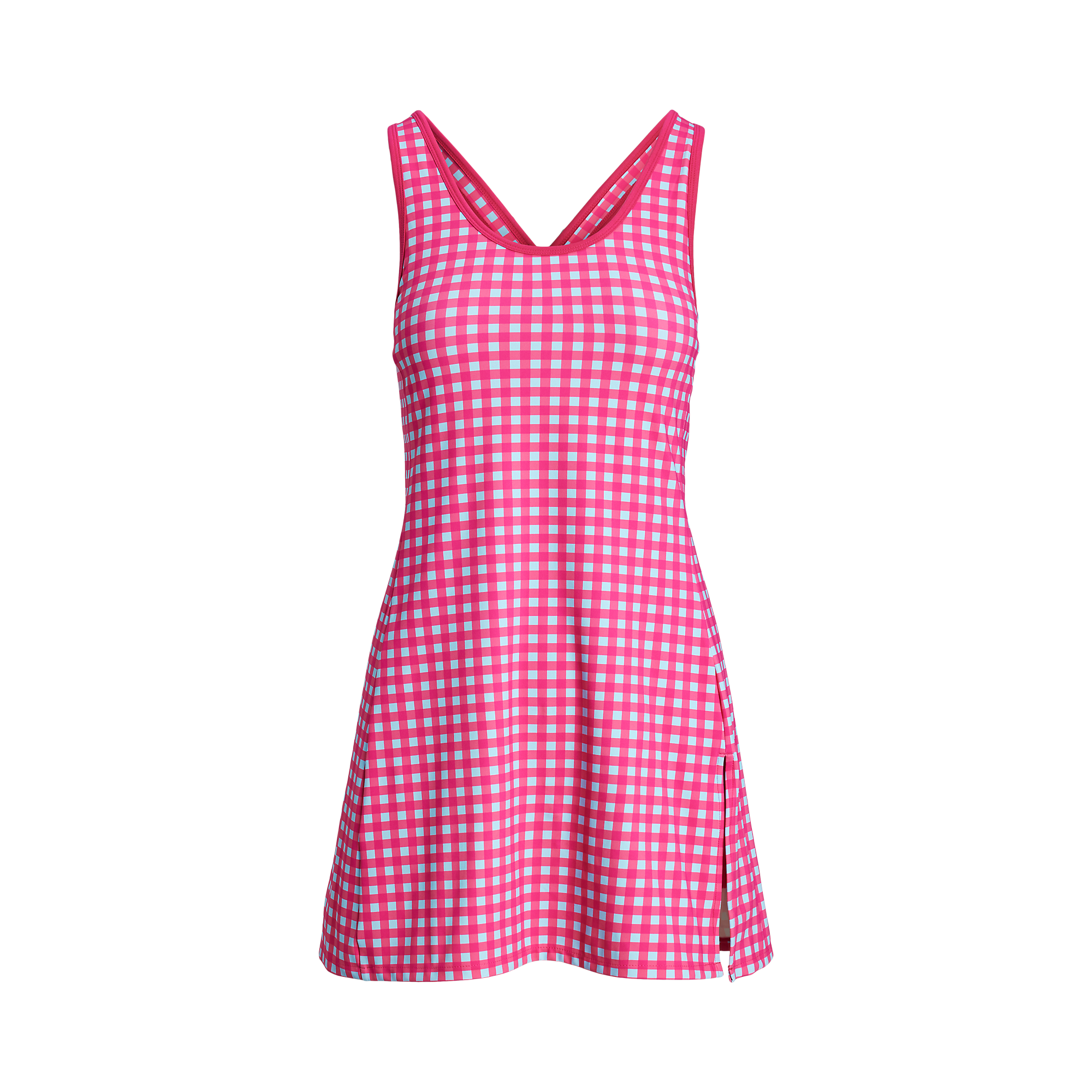 Crisscross Performance Interlock Gingham Sleeveless Dress | PGA TOUR  Superstore