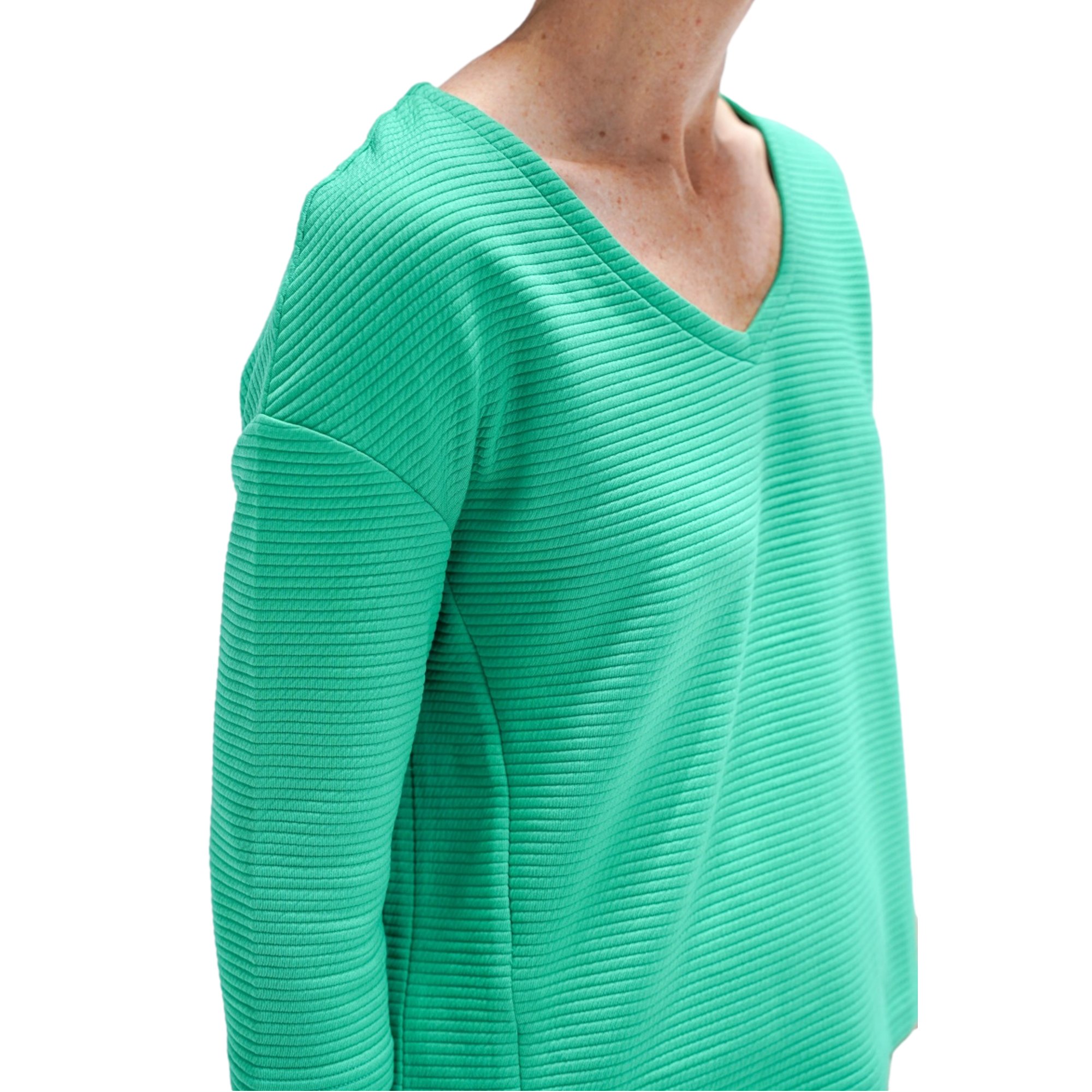 V-Neck Women's Long Sleeve Golf Shirt
