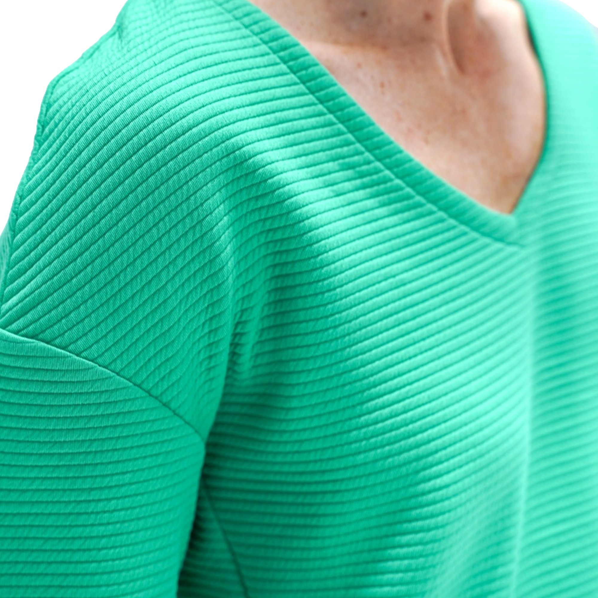V-Neck Women's Long Sleeve Golf Shirt