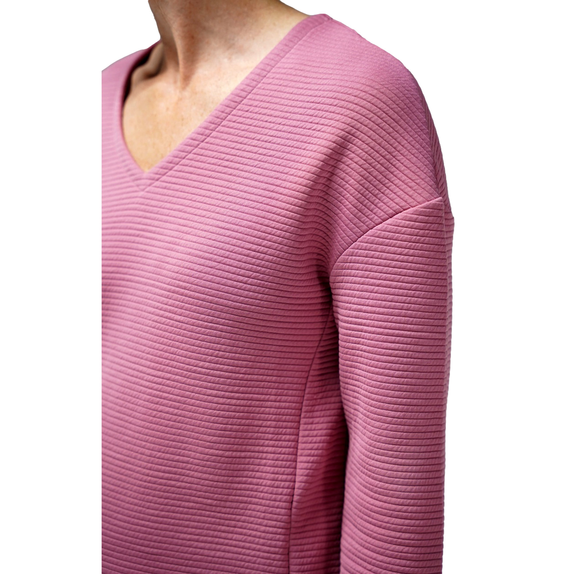 V-Neck  Long Sleeve Top