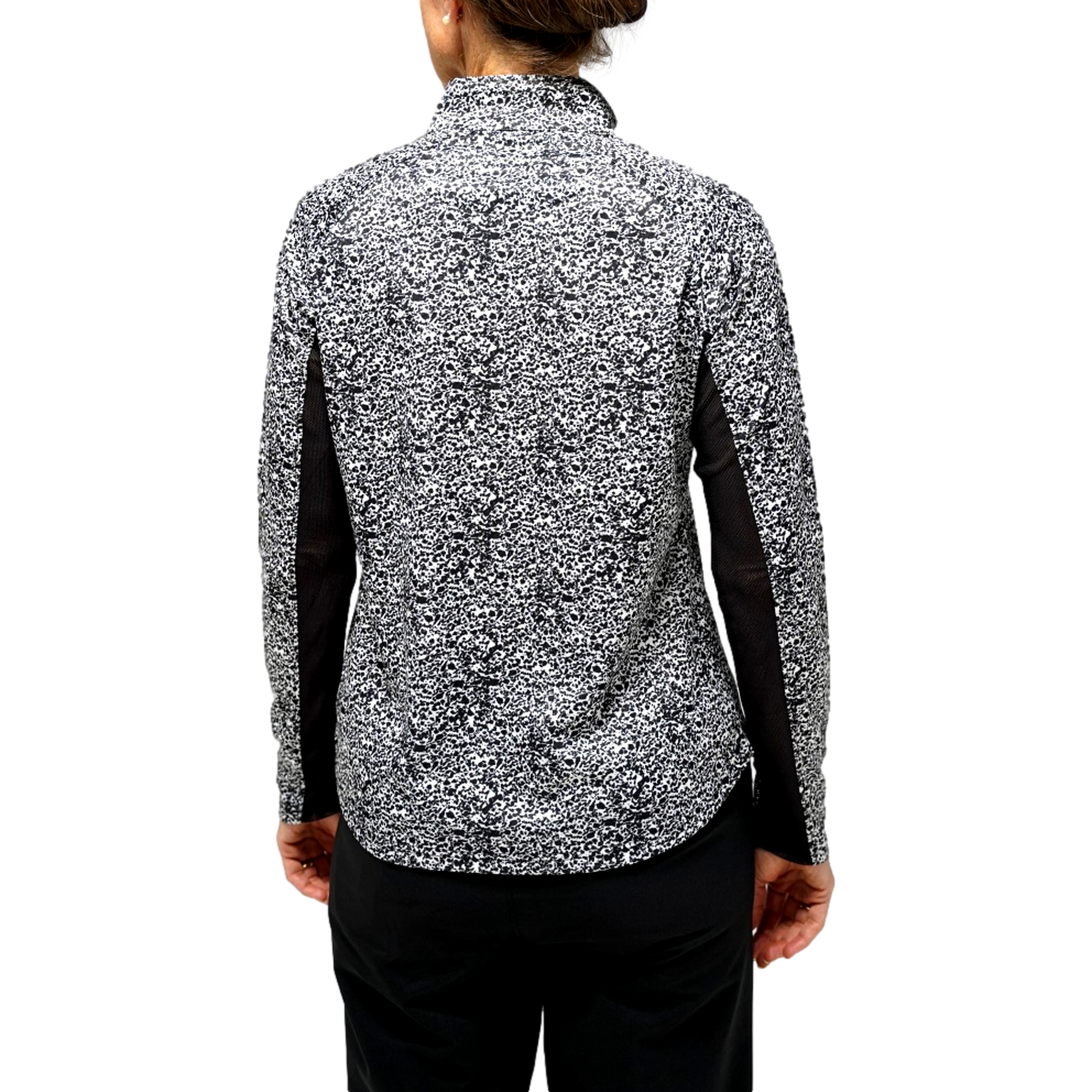 Granite Print Pattern Women's Golf Quarter Zip