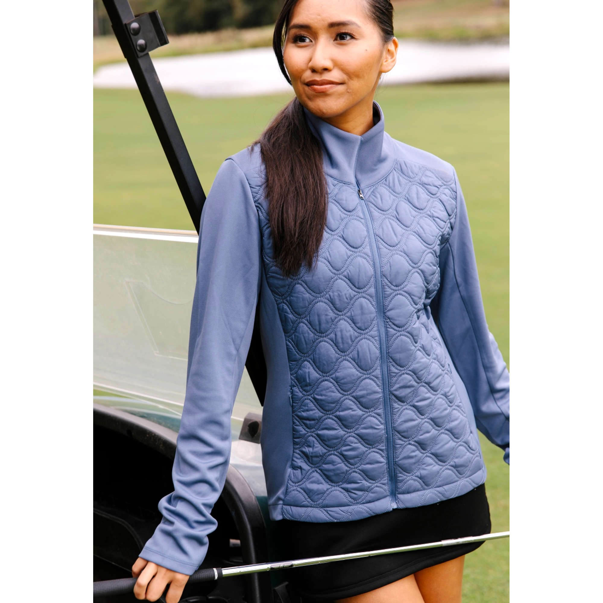 Quilted Full Zip Women's Golf Jacket