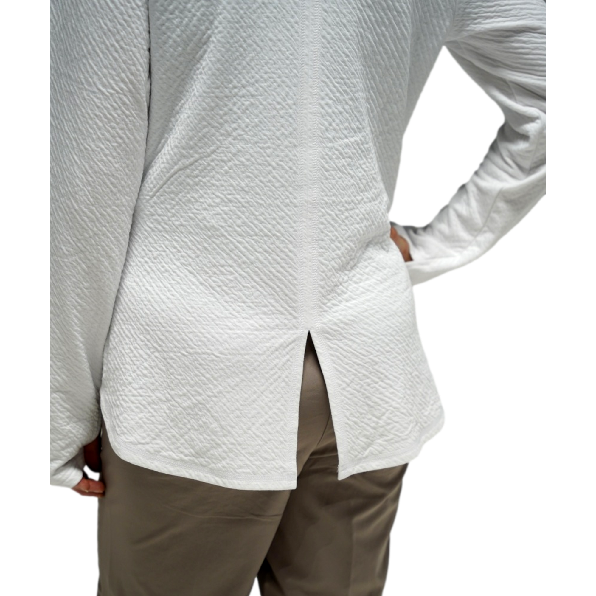 Women's Lightweight Textured Knit Quarter Zip