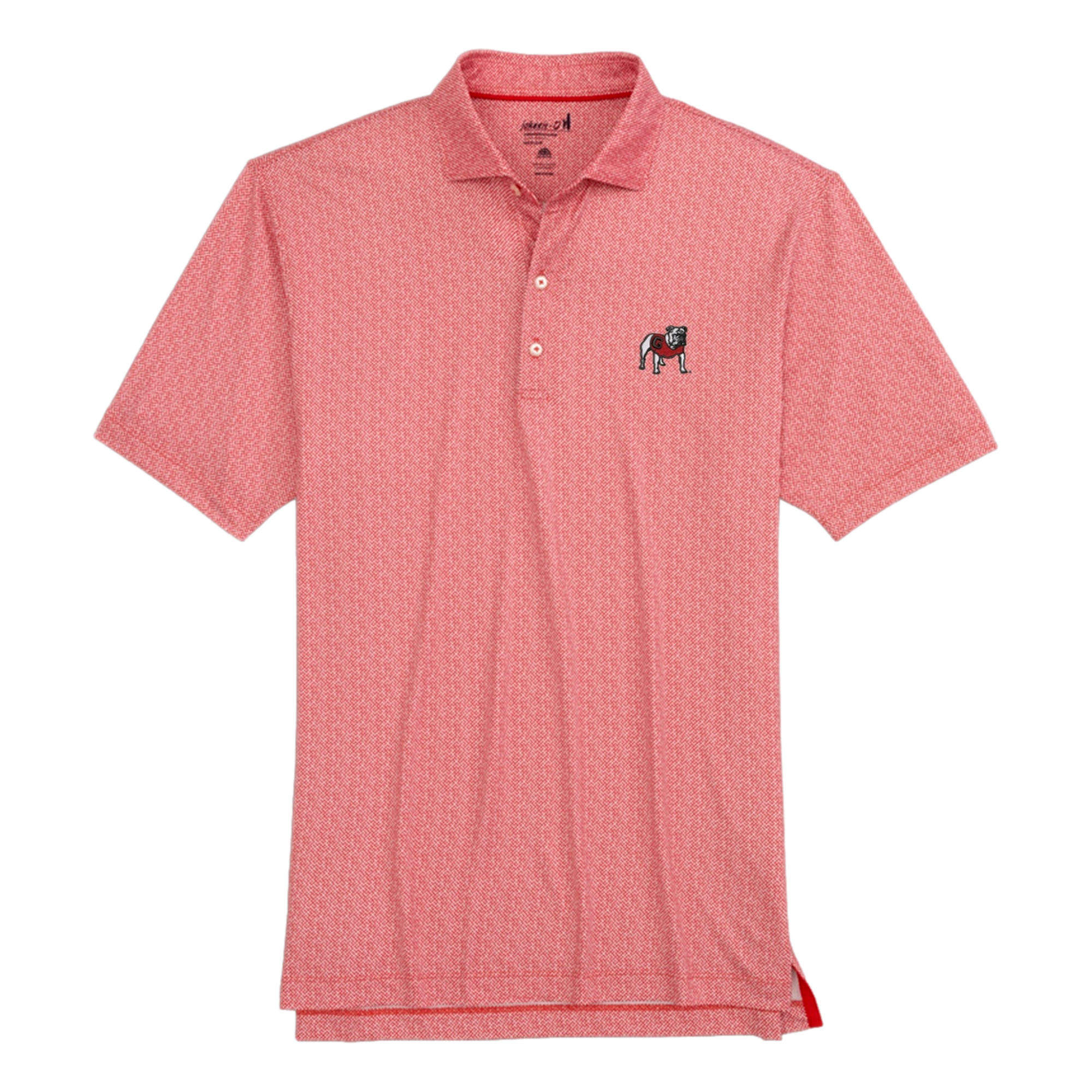 Georgia Bulldogs Hinson Print Men's Short Sleeve Golf Polo Shirt