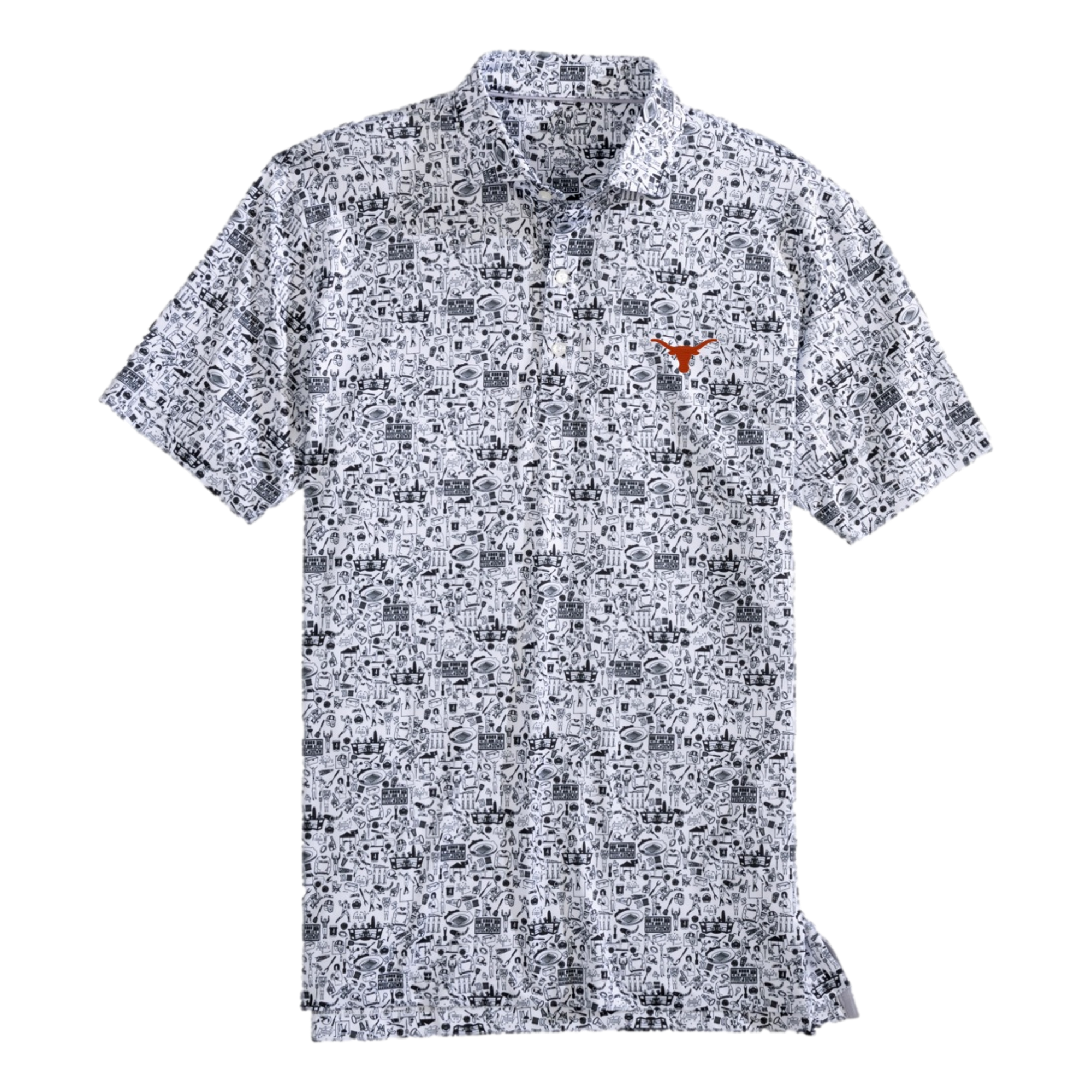 Texas Longhorns Tailgater 2.0 Print Polo Shirt