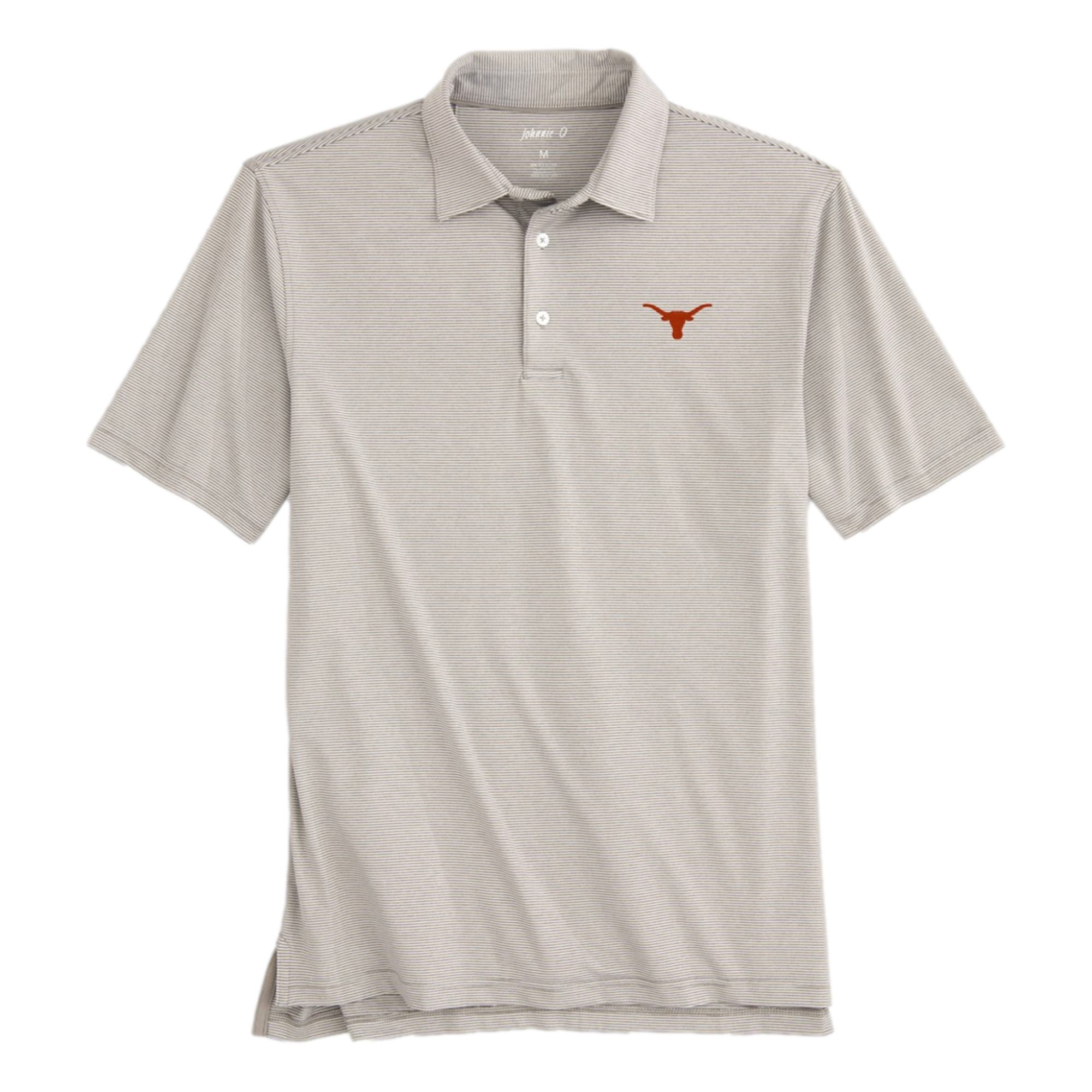 Texas Longhorns Lyndon Striped Men's Short Sleeve Golf Polo Shirt