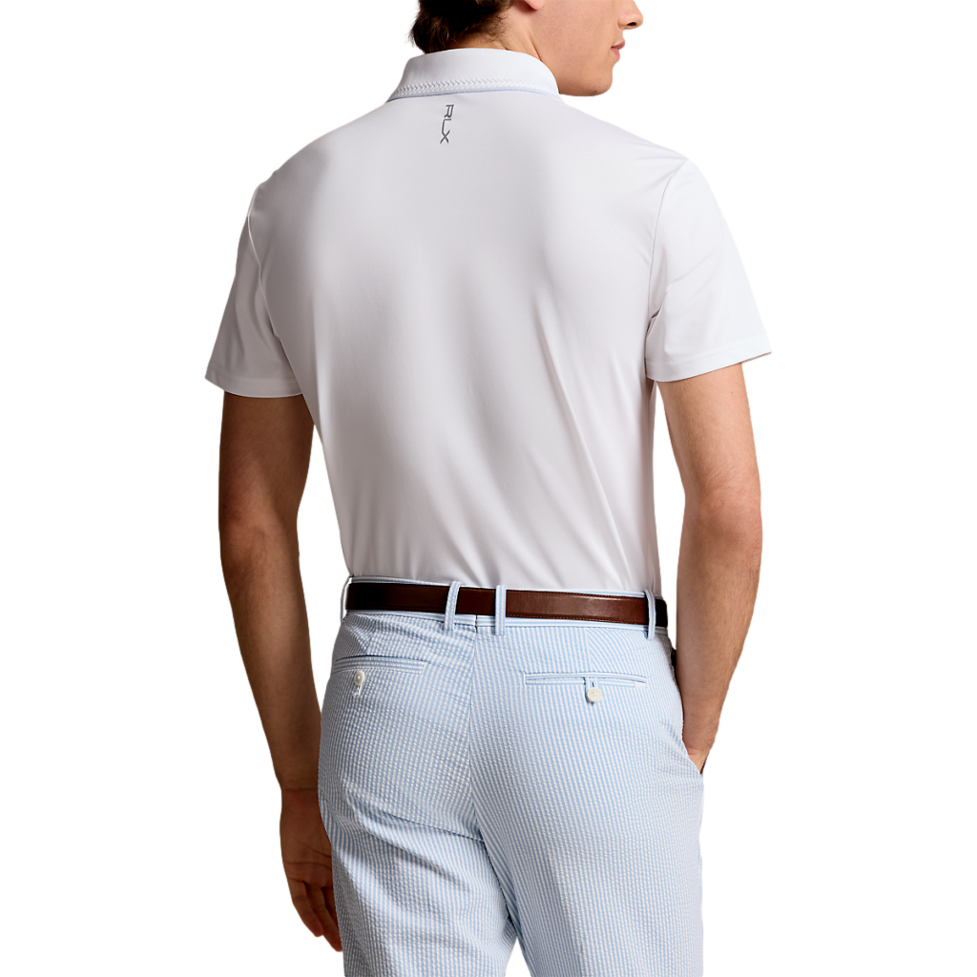 Tailored Fit Performance Men's Short Sleeve Golf Polo Shirt