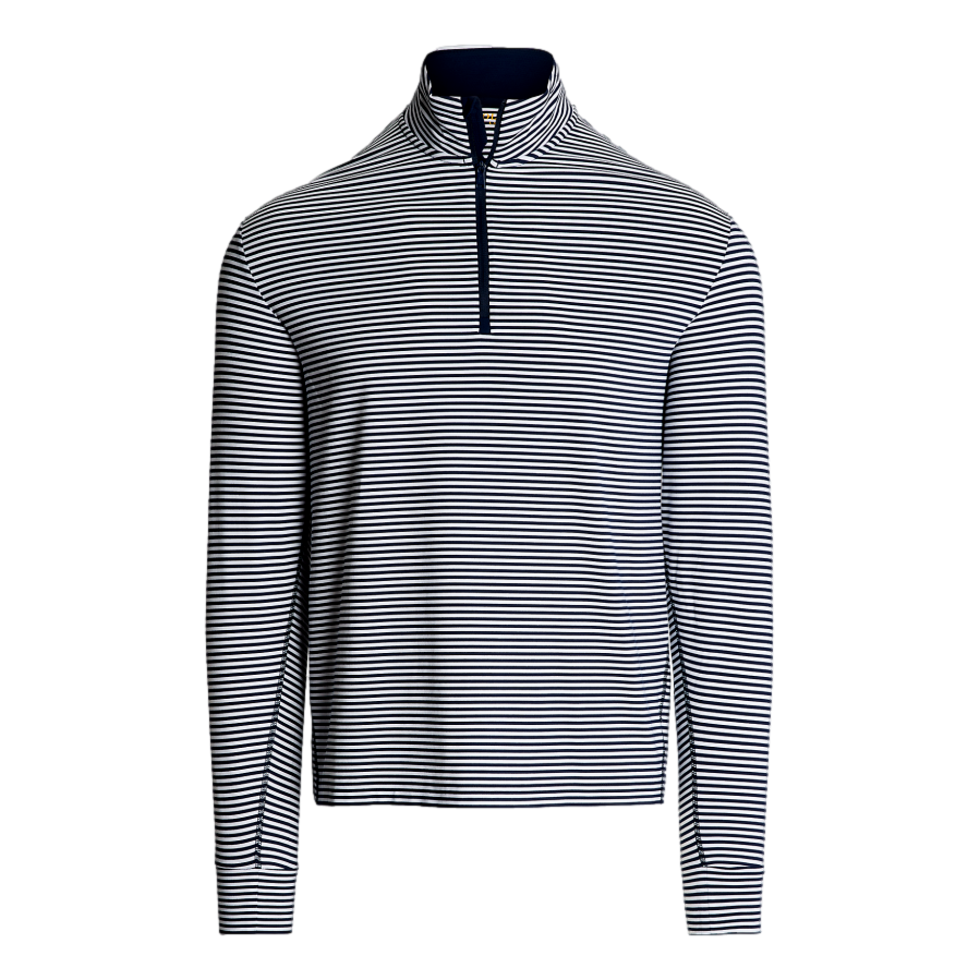 メンズウェア CENTER STRIPE LOGO L/S MOCK NECK RUFFLOG RLX Ralph Lauren Striped Jersey Quarter-Zip Pullover | PGA