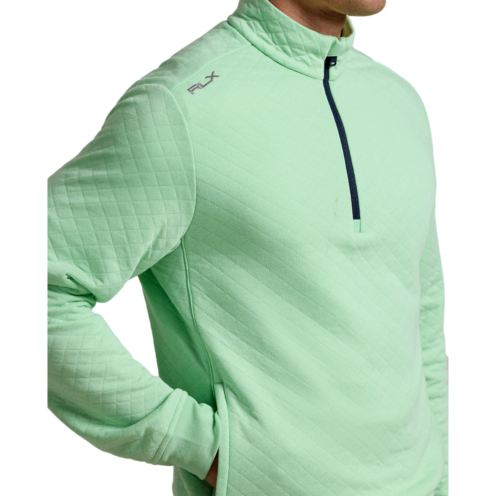 RLX Golf Quilted Double Knit Quarter Zip Pull Over | PGA TOUR