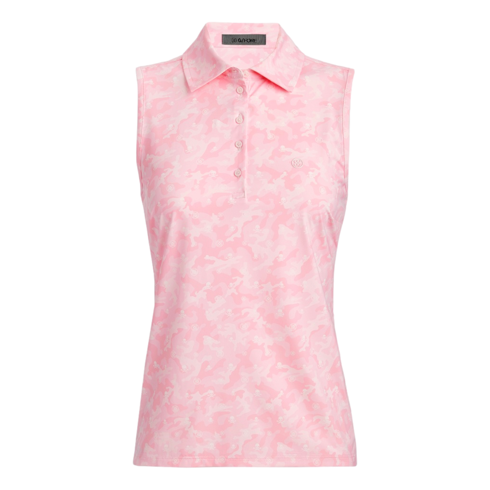 Icon Camo Silky Tech Nylon Women's Sleeveless Golf Polo Shirt