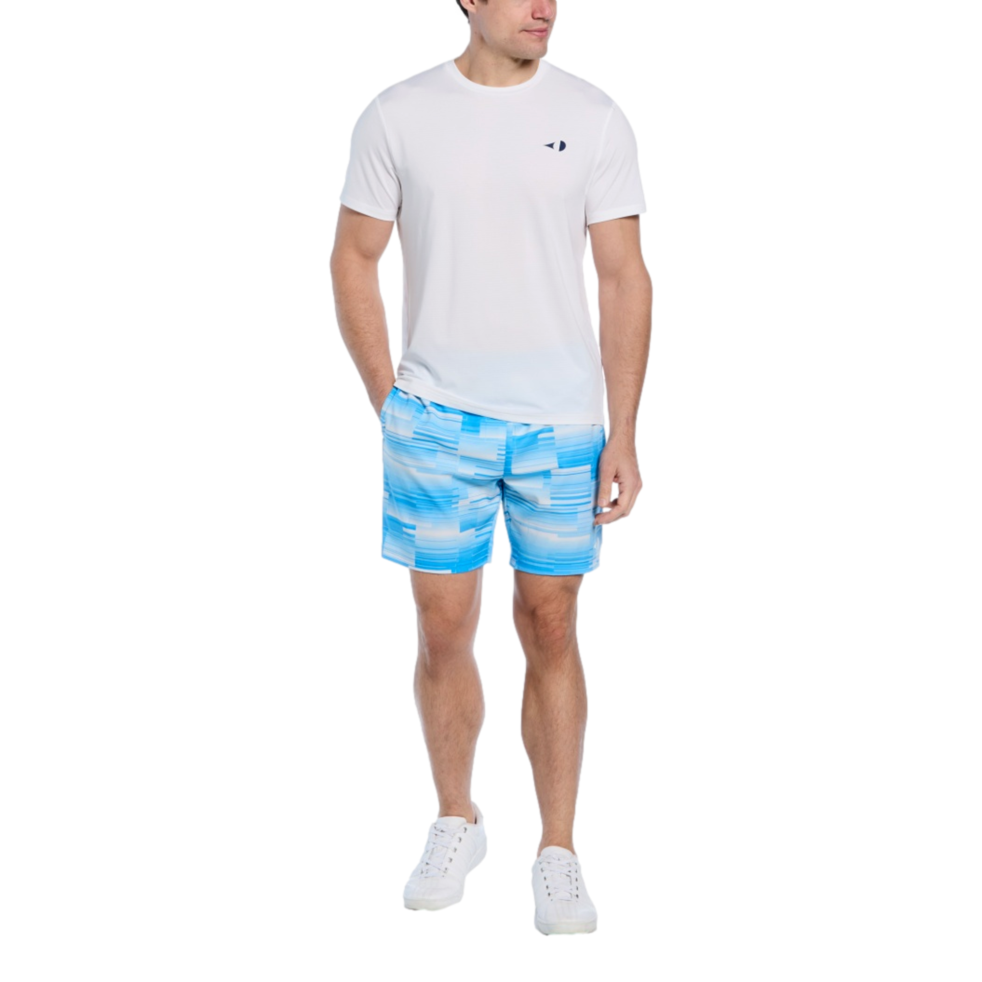 7" Linear Blocked Camo Short