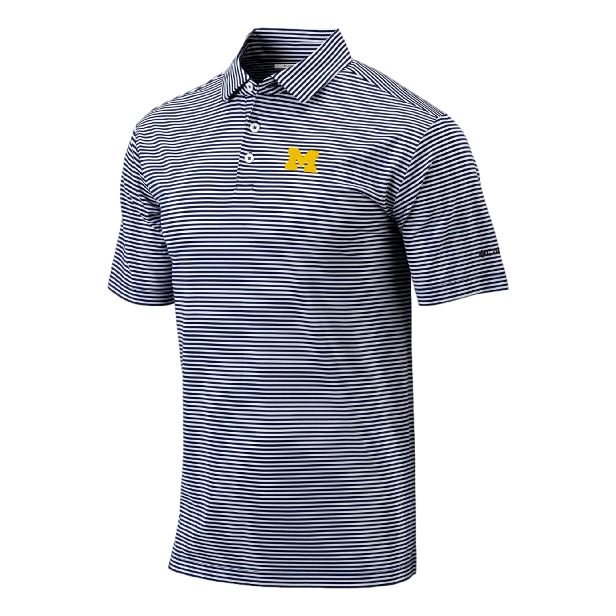 Michigan Club Invite Stripe Polo