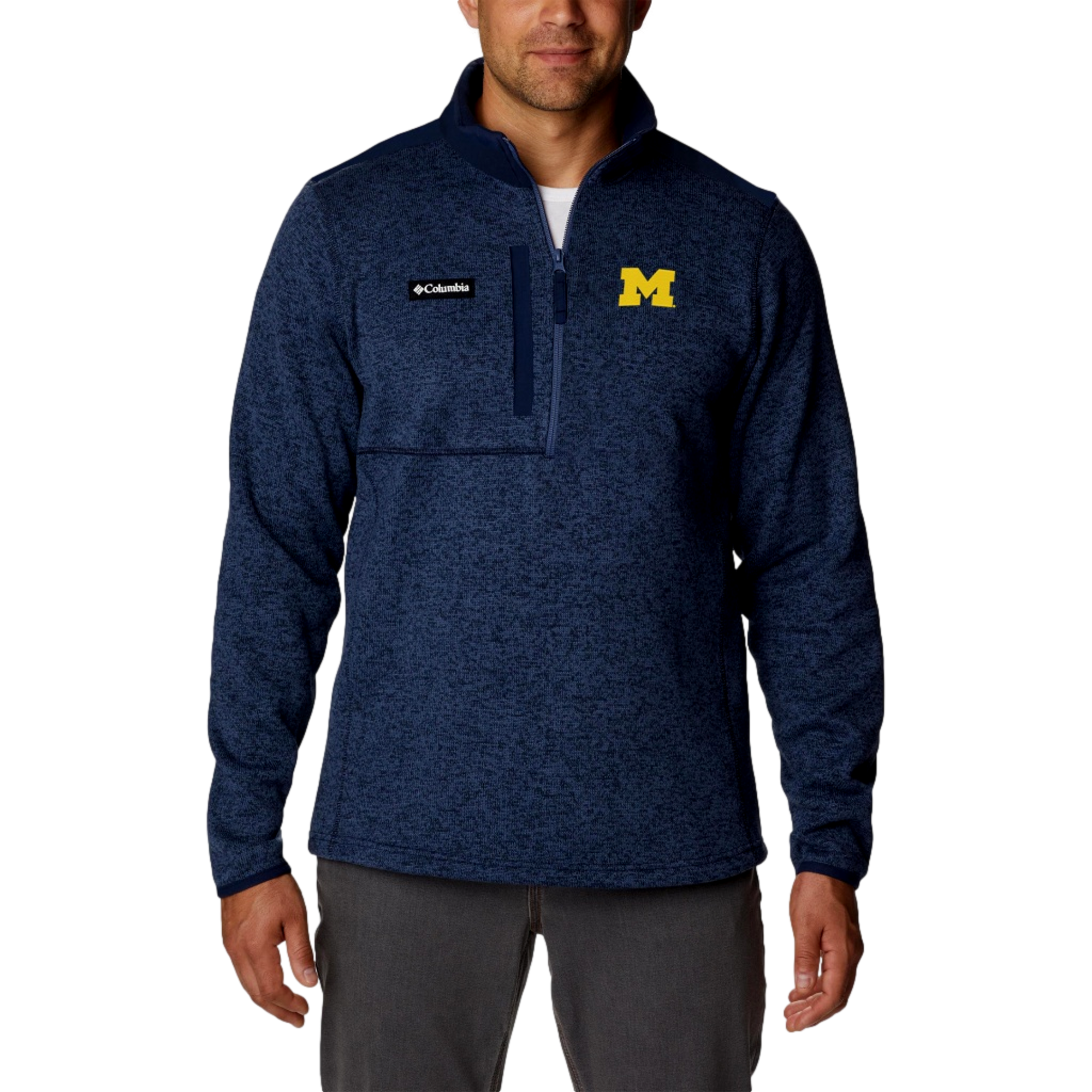 Michigan Wolverines Sweater Weather Men's Golf Quarter Zip
