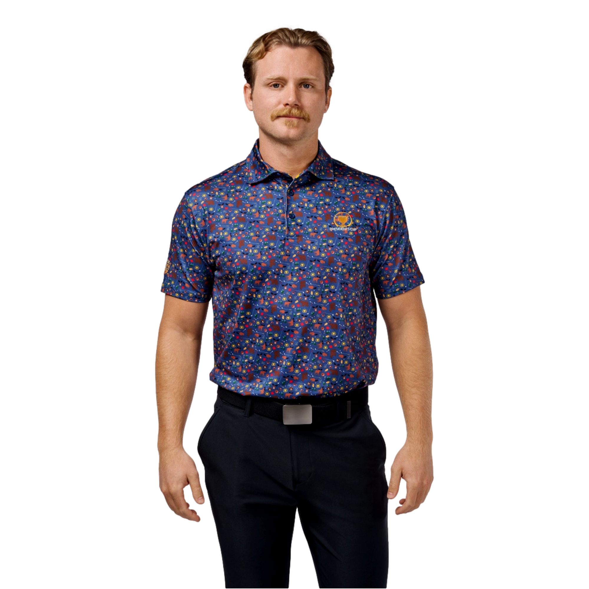 Presidents Cup x Barstool Printed Men's Short Sleeve Golf Polo Shirt