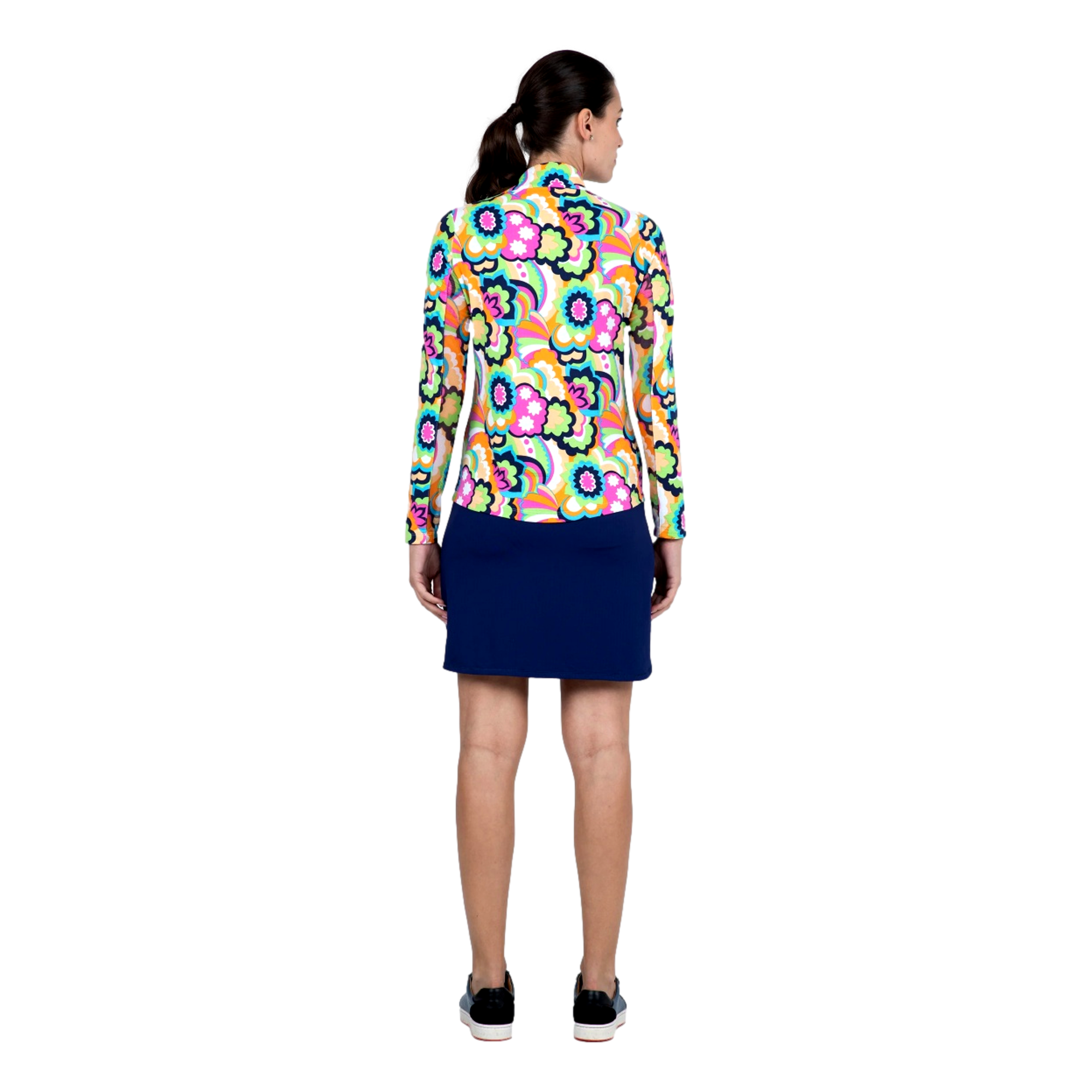 Yolanda Mock-Neck Quarter Zip