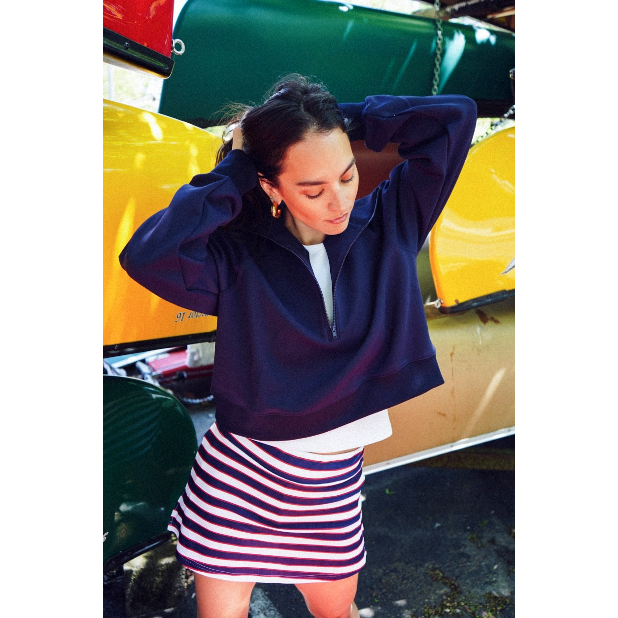 Nora Quarter Zip Sweatshirt