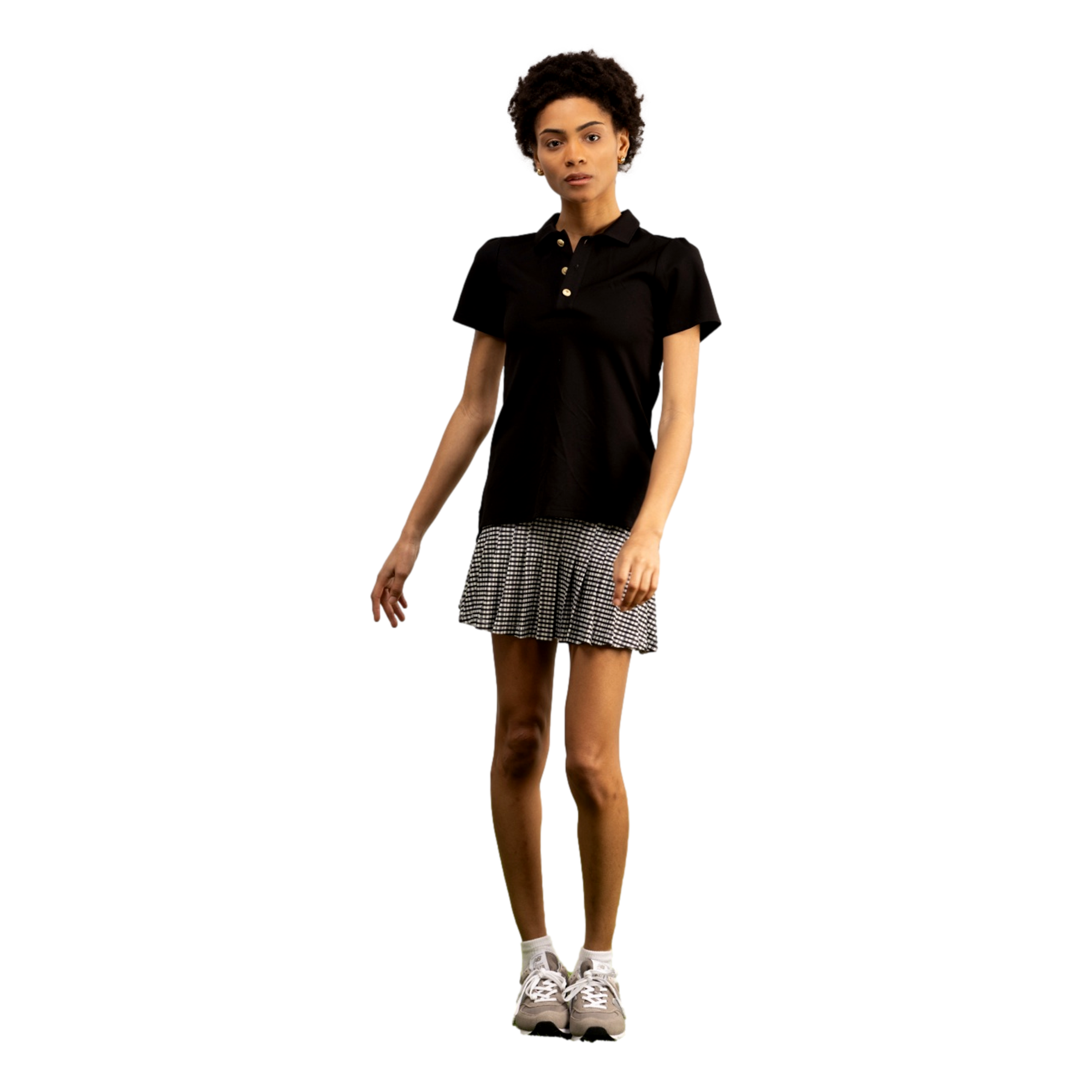 Gwen Gingham 15" Skort
