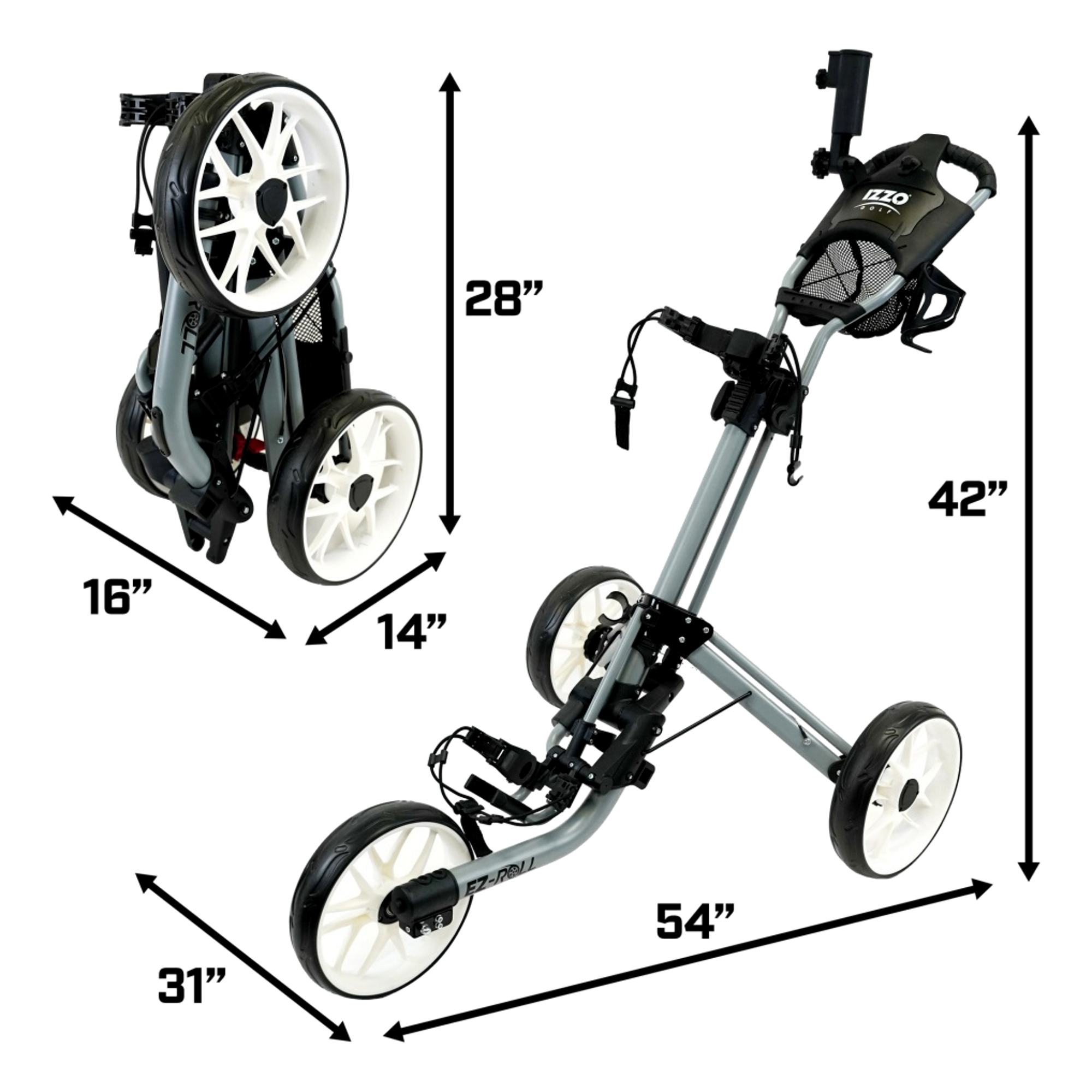 EZ-Roll 3-Wheel Push Cart