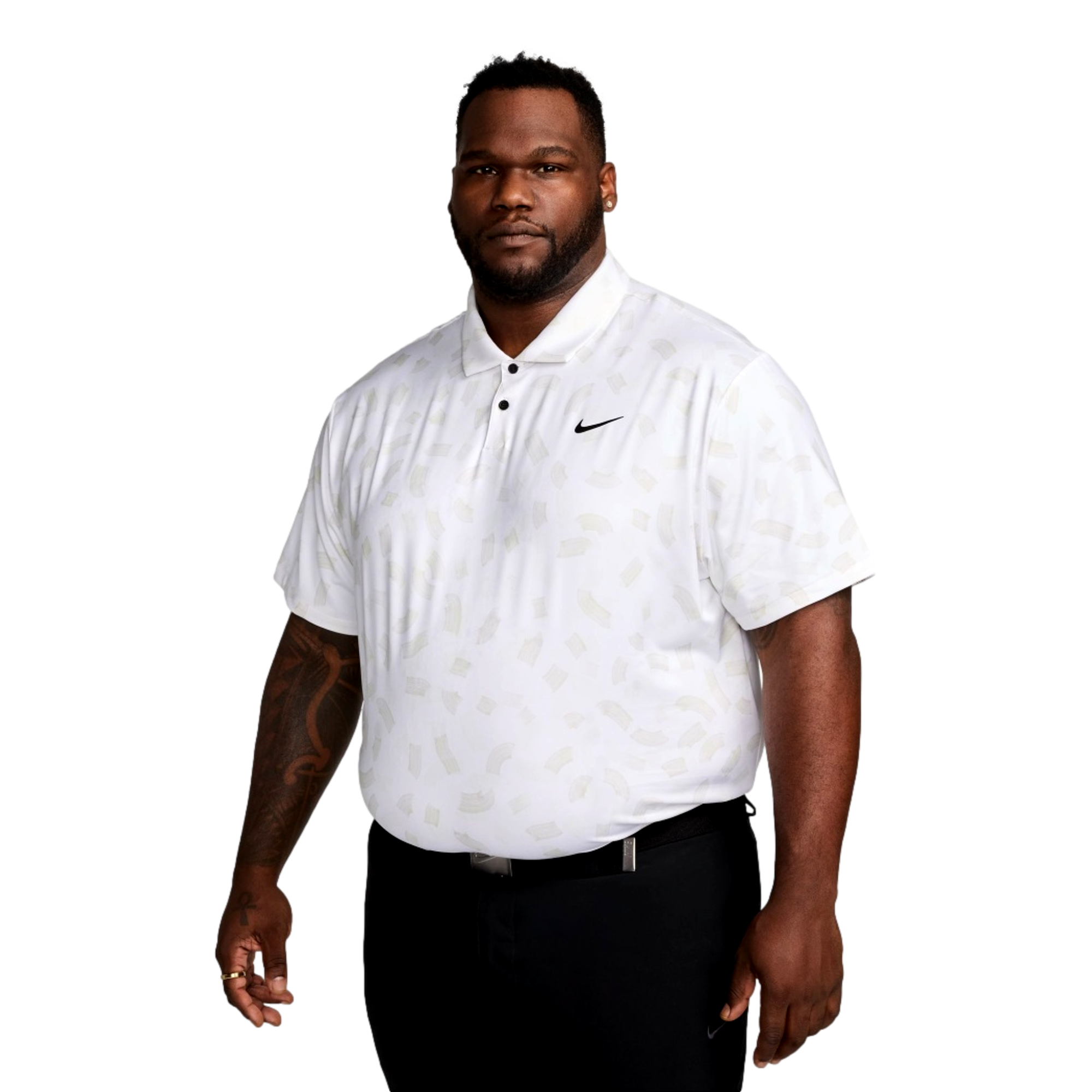 Nike Men's Tour Dri-FIT Short Sleeve Polo Shirt, White, XXL