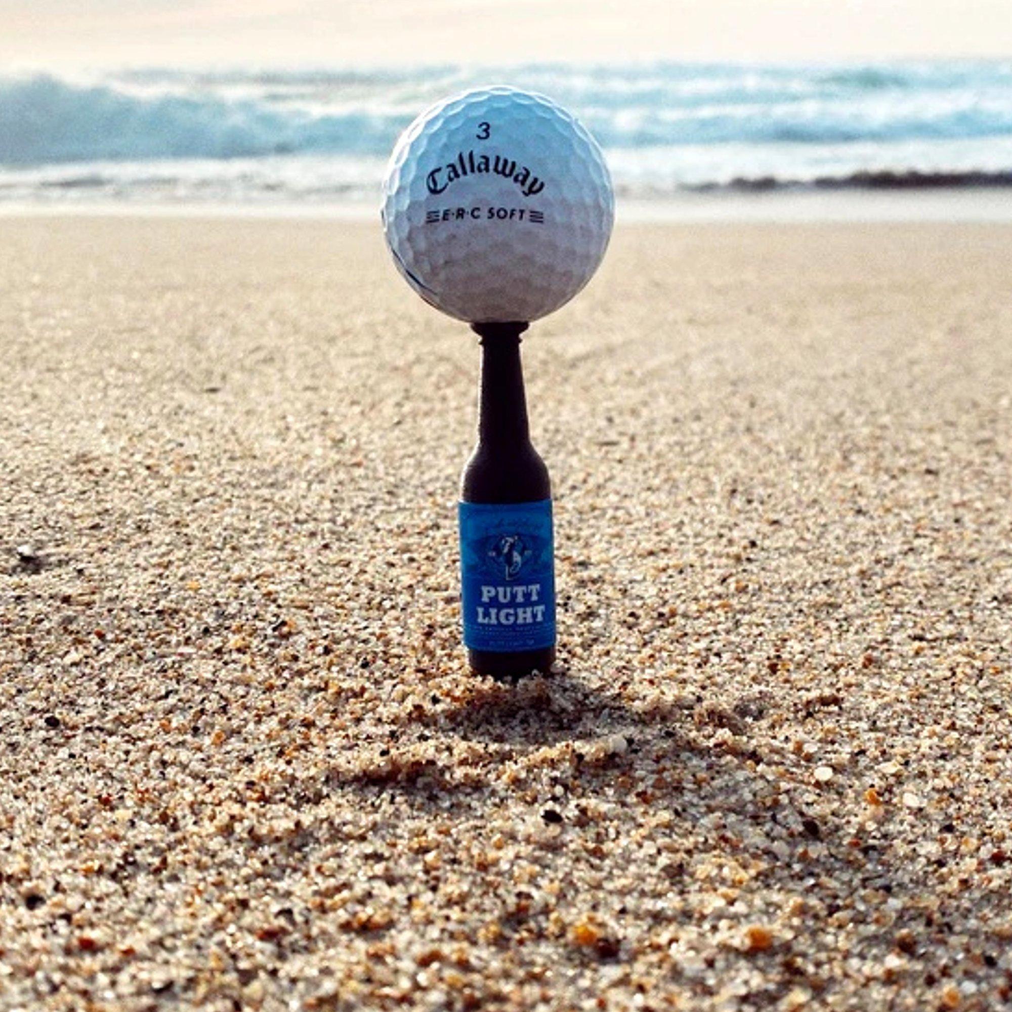 Putt Light Beer Bottle Golf Tees 2-1/4" 6-Pack